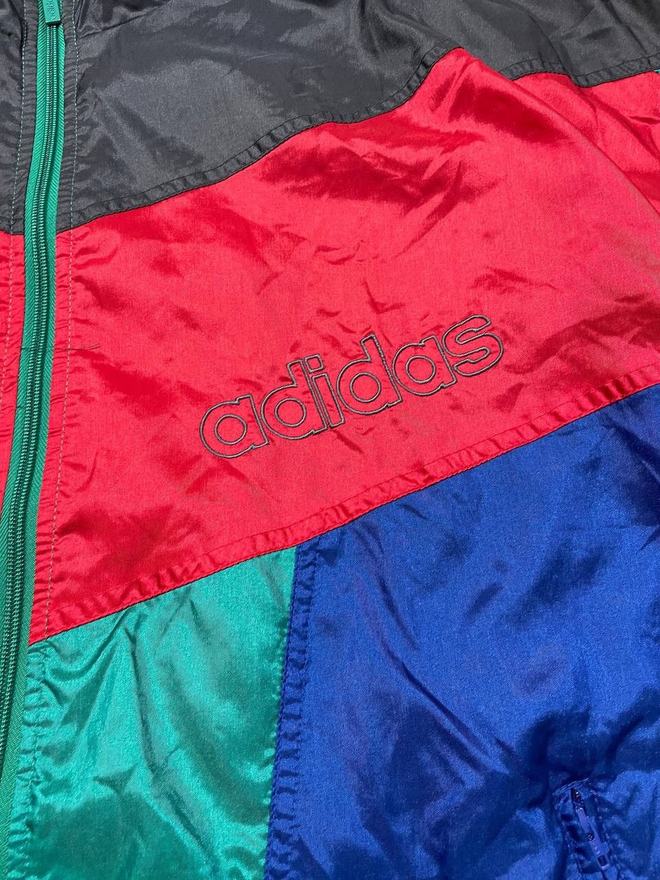 Adidas Vintage Adidas Nylon Tracksuit Jacket Pants Big Logo Size US L / EU 52-54 / 3 - 9 Thumbnail