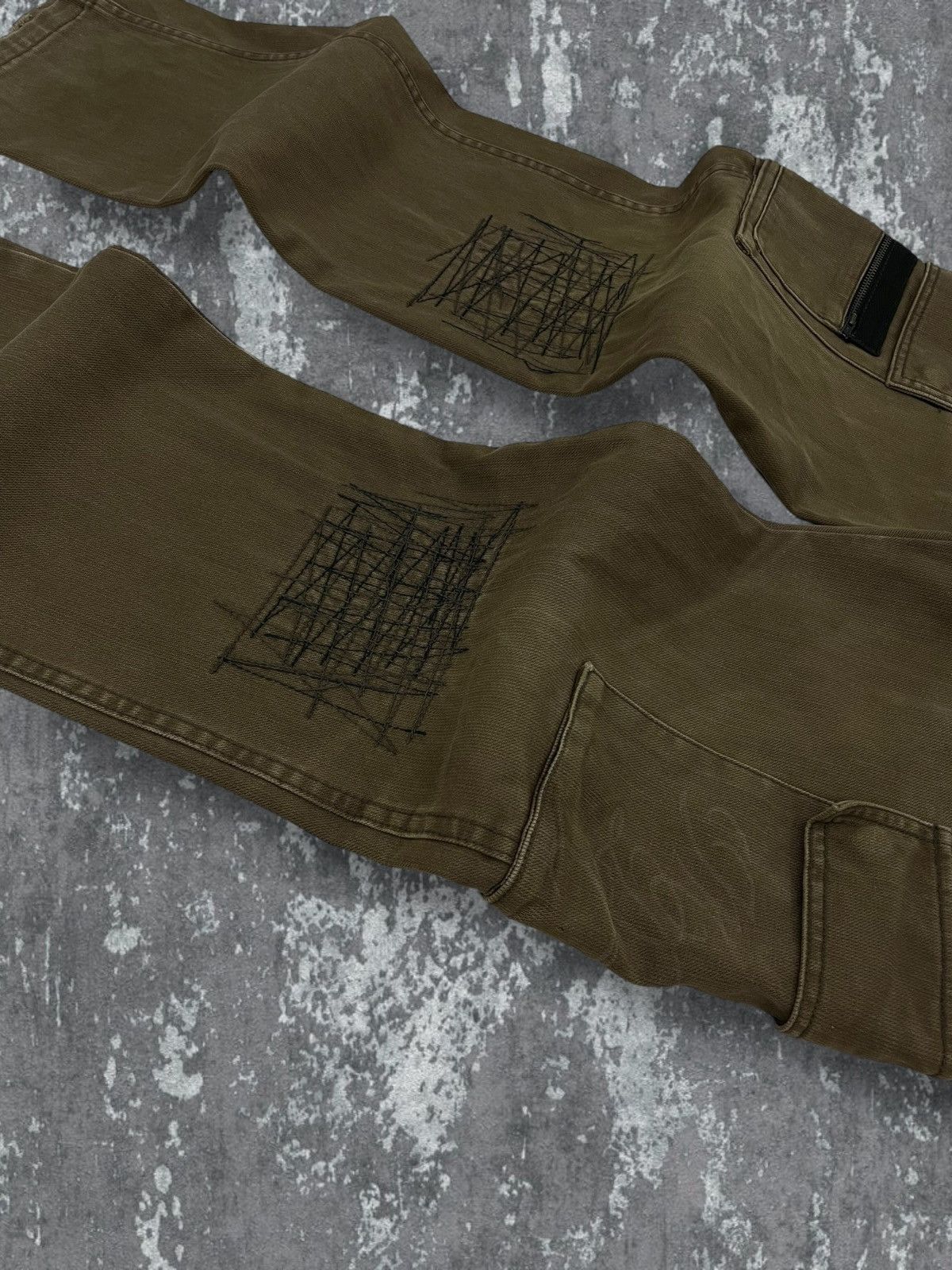 Hysteric Glamour Vintage Japan Designer Magical Design Distressed Cargo Denim Size US 31 - 7 Thumbnail