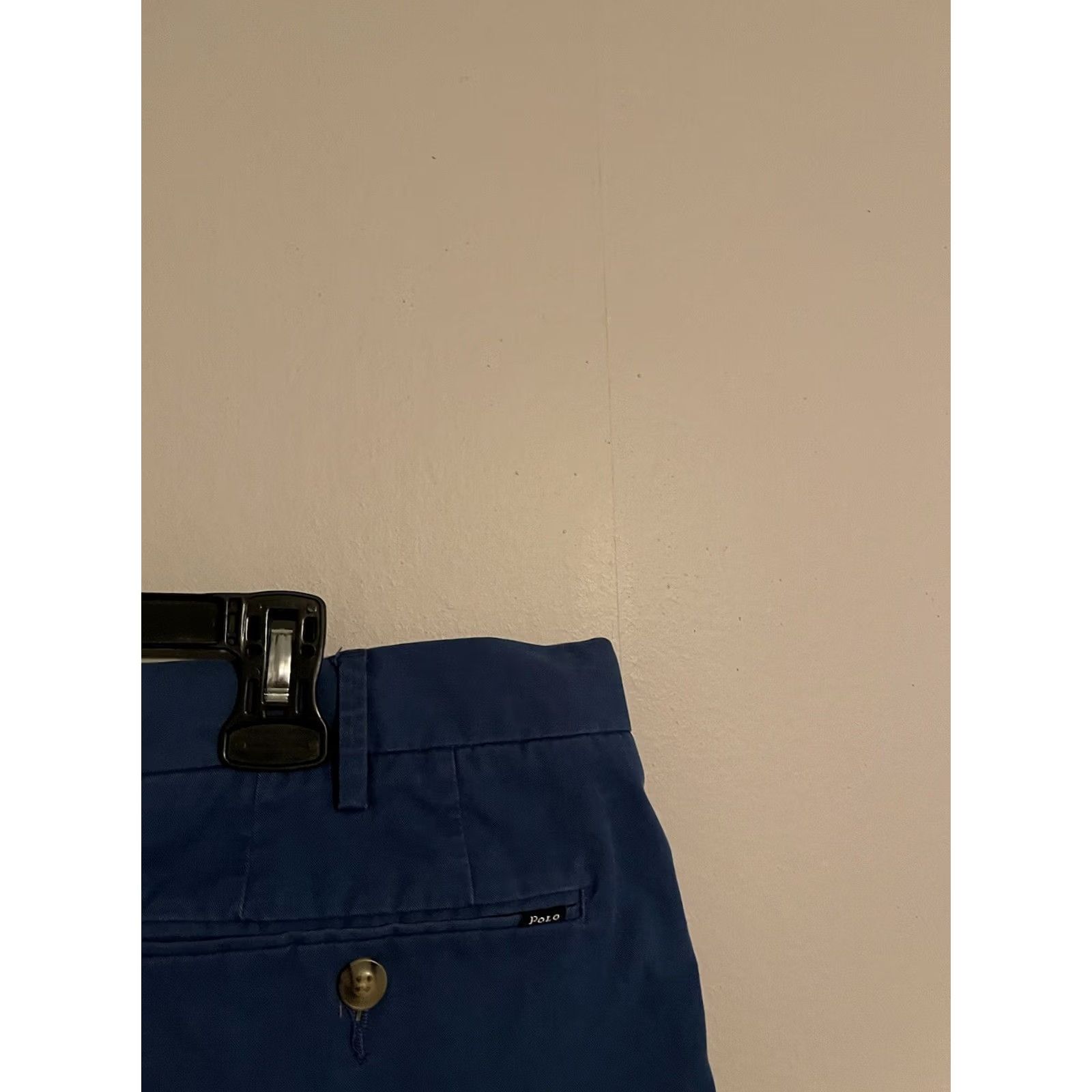 Polo Ralph Lauren Polo Ralph Lauren Stretch Classic Fit Chino Shorts - Men's 40 Blue Khaki, 9in Inseam, 40 Regular, Logo, Flat Front, Casual, Preppy, Cotton Blend Size US L / EU 52-54 / 3 - 3 Thumbnail
