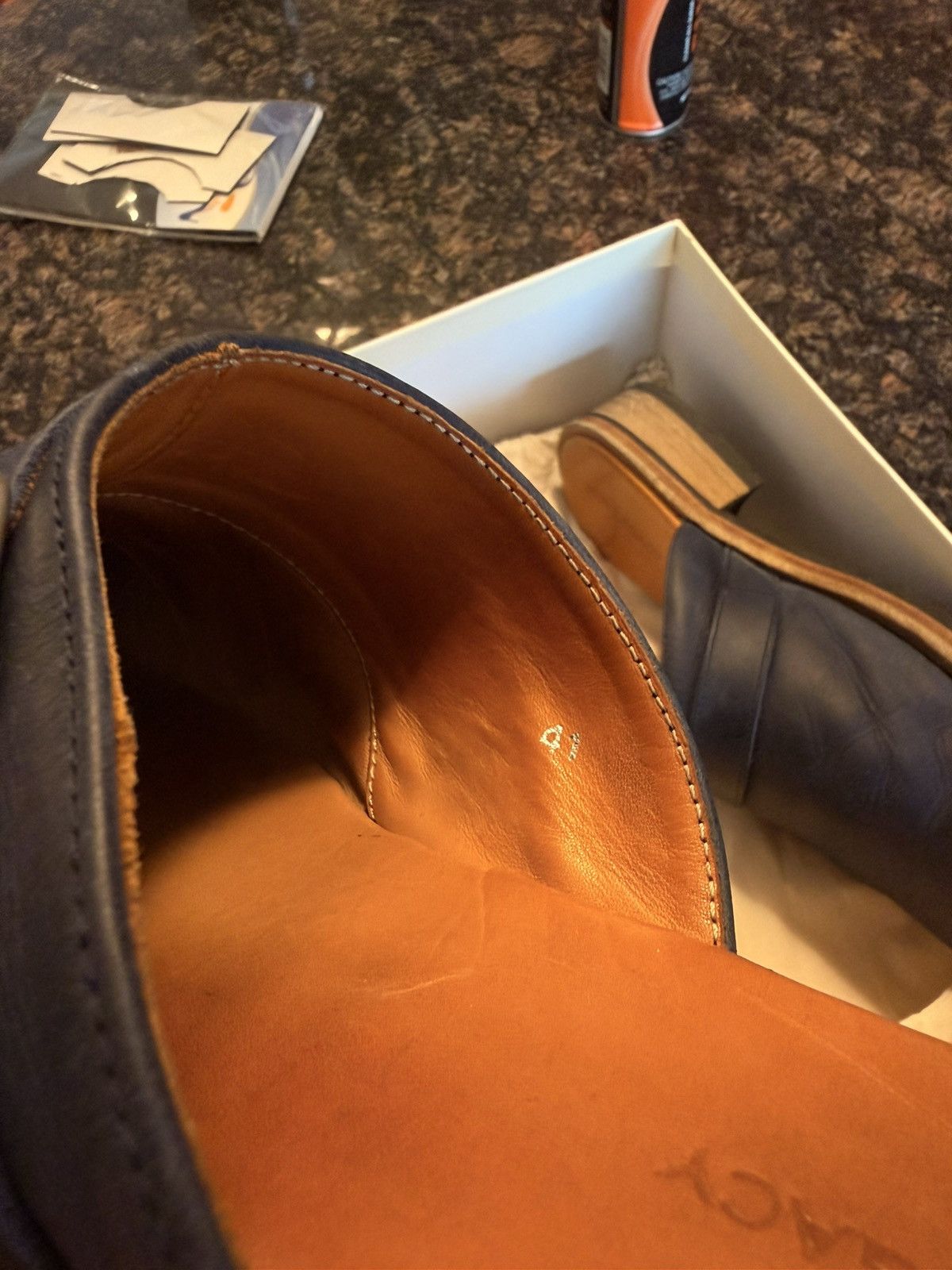 Our Legacy Our Legacy Camion Mule Blue Leather Size US 8 / EU 41 - 11 Thumbnail