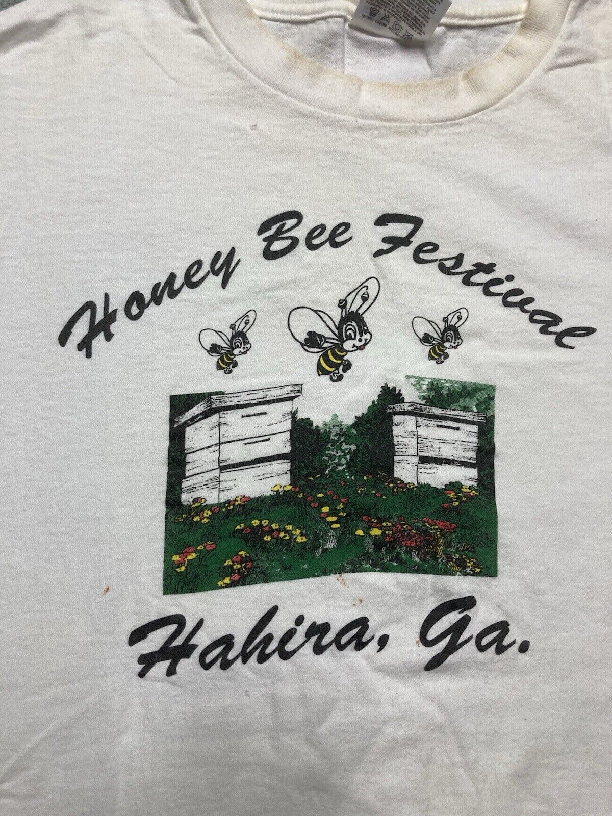 Hanes × Vintage Vtg t shirt honey bee festival Hahira Georgia distressed L Size US L / EU 52-54 / 3 - 2 Thumbnail