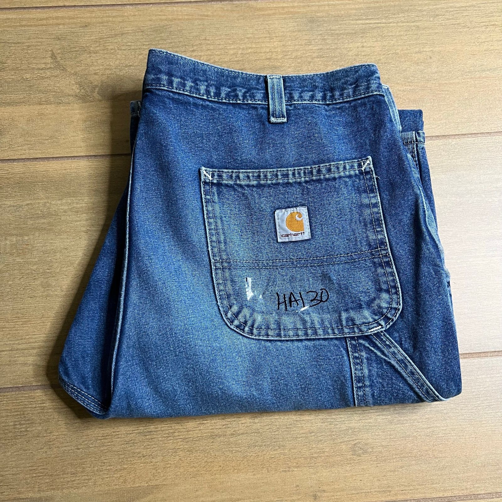 Carhartt Vintage Carhartt Jeans Mens 38x34 Carpenter Dungaree Distres Size US 38 / EU 54 - 9 Thumbnail