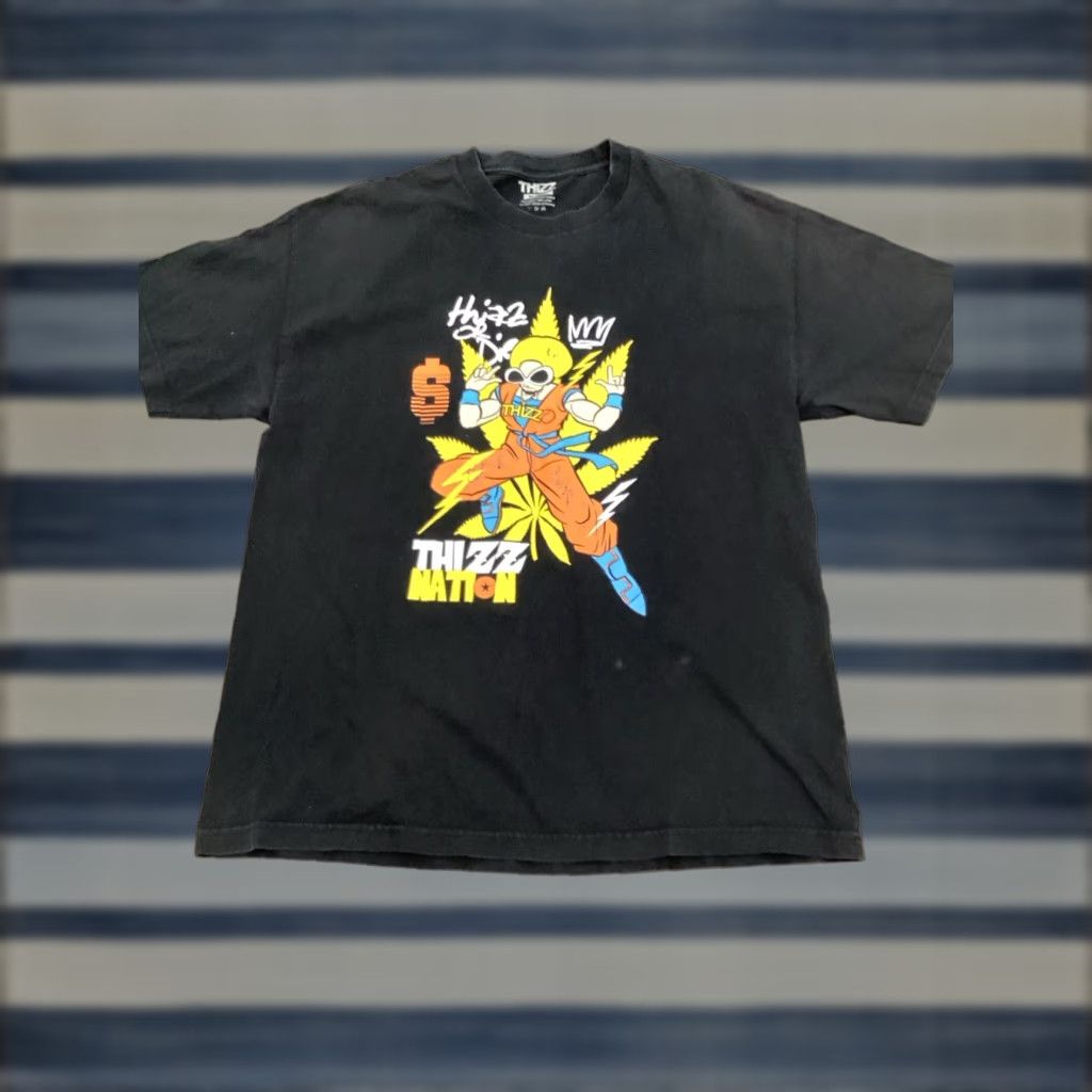 Vintage VINTAGE Thizz Nation Goku DBZ T-Shirt XL Black Men's Size US XL / EU 56 / 4 - 1 Thumbnail