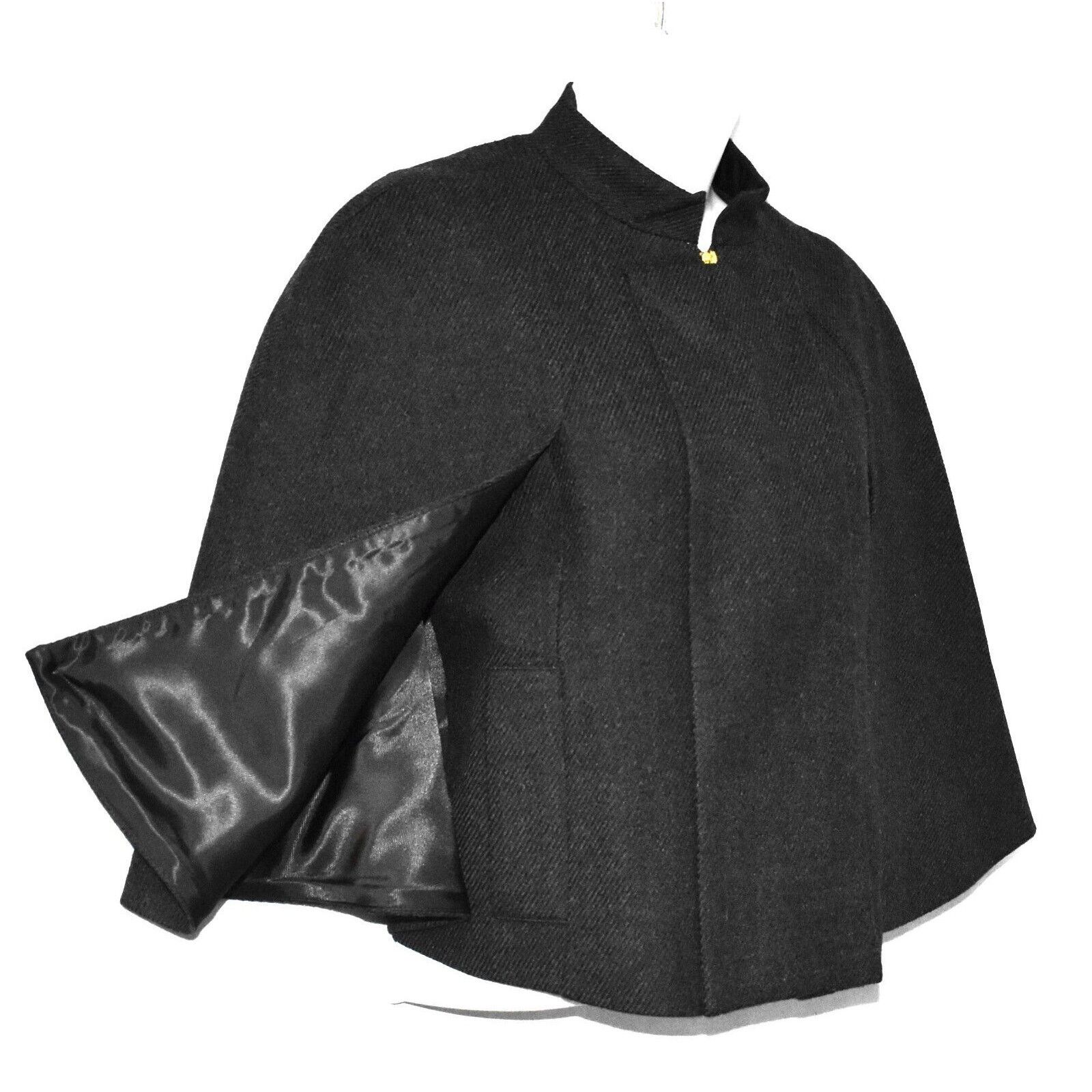 Bcbgmaxazria NEW BCBG MAXAZRIA Charcoal Wool Full Zip Cape Jacket Sz XXS Size XL / US 12-14 / IT 48-50 - 5 Thumbnail
