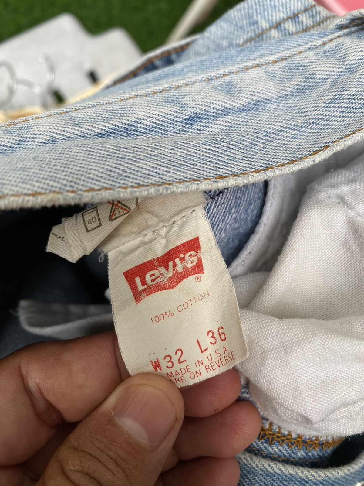 Levi's × Levi's Vintage Clothing × Vintage W32x28 Vintage levi's 501 90s made in USA faded Size US 32 / EU 48 - 4 Thumbnail