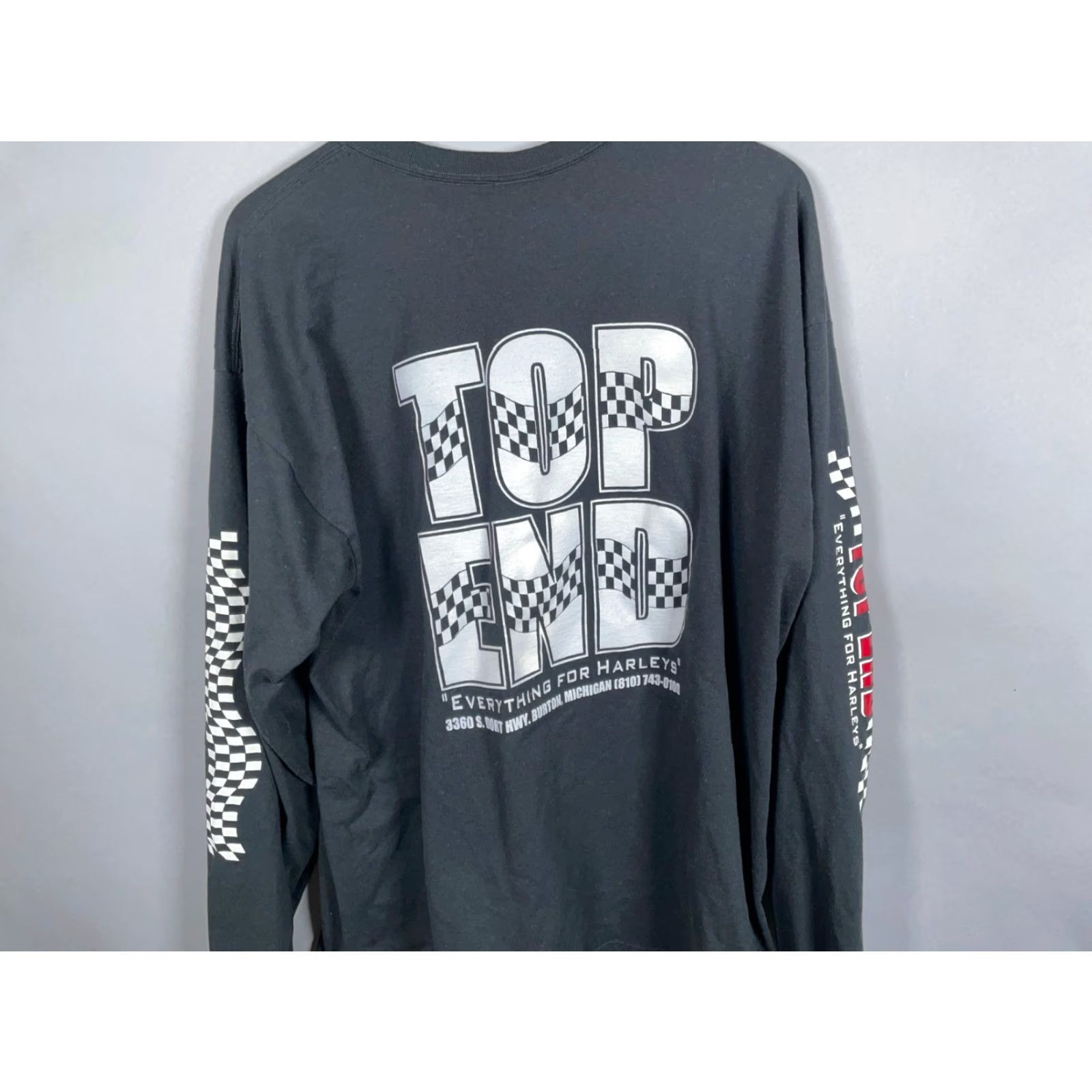 Harley Davidson VINTAGE Harley-Davidson Top End T-Shirt Men 2XL Black Long Sleeve Graphic Print Biker Grunge 2000s Mens Size US XXL / EU 58 / 5 - 5 Thumbnail