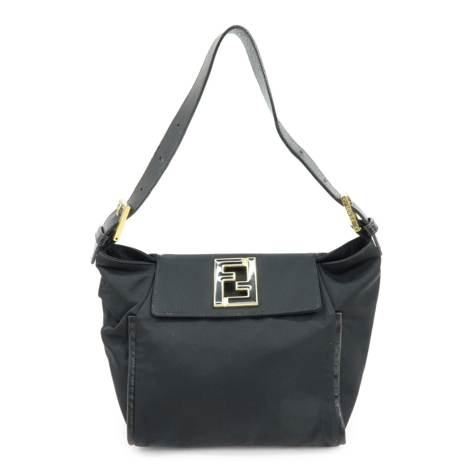 Fendi Fendi Nylon Shoulder Bag Black Size ONE SIZE - 1 Thumbnail