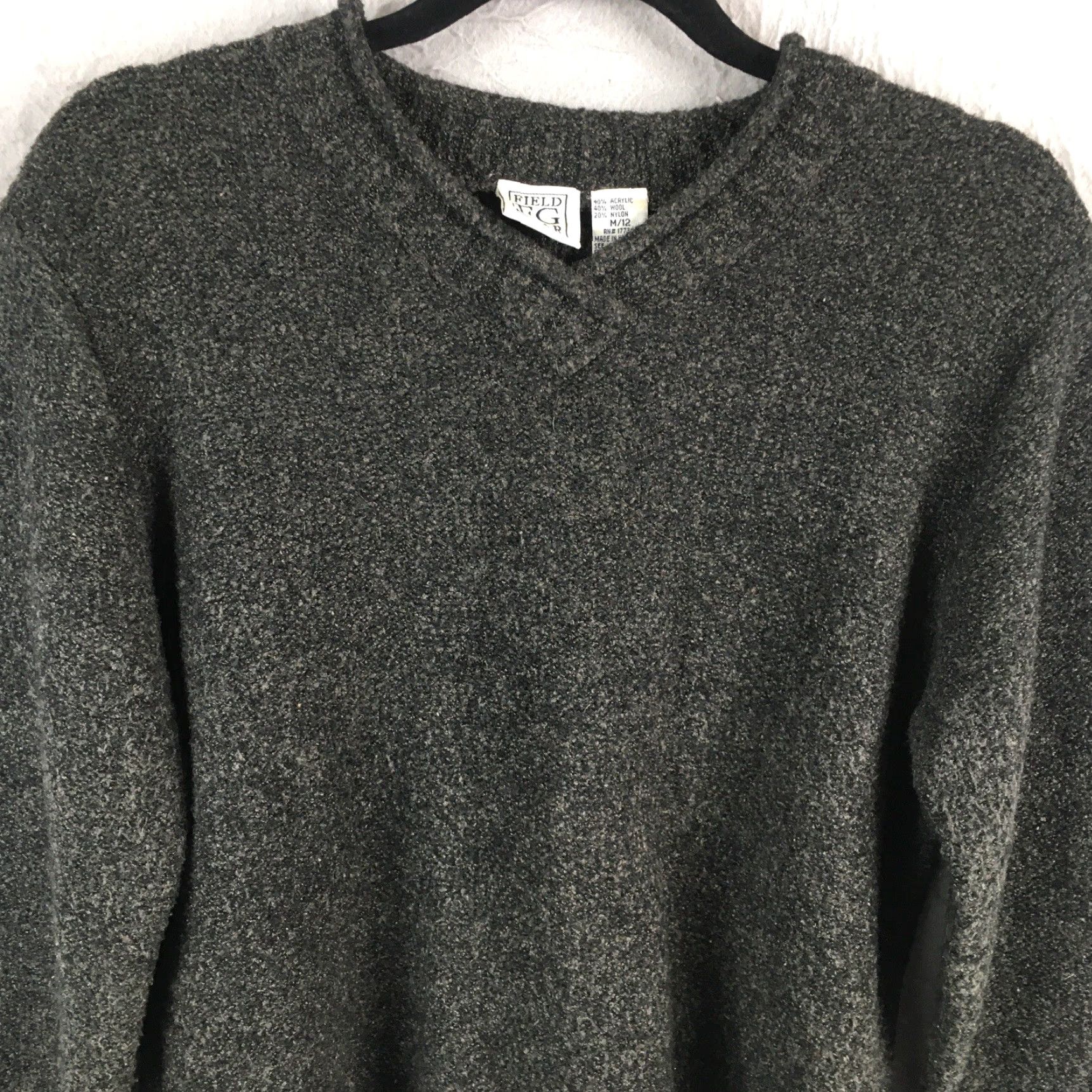 Vintage VINTAGE Field Gear Sweater Women 12 Gray Marbled Wool Blend Boucle Pullover Knit 91642 Women Size XL / US 12-14 / IT 48-50 - 3 Thumbnail
