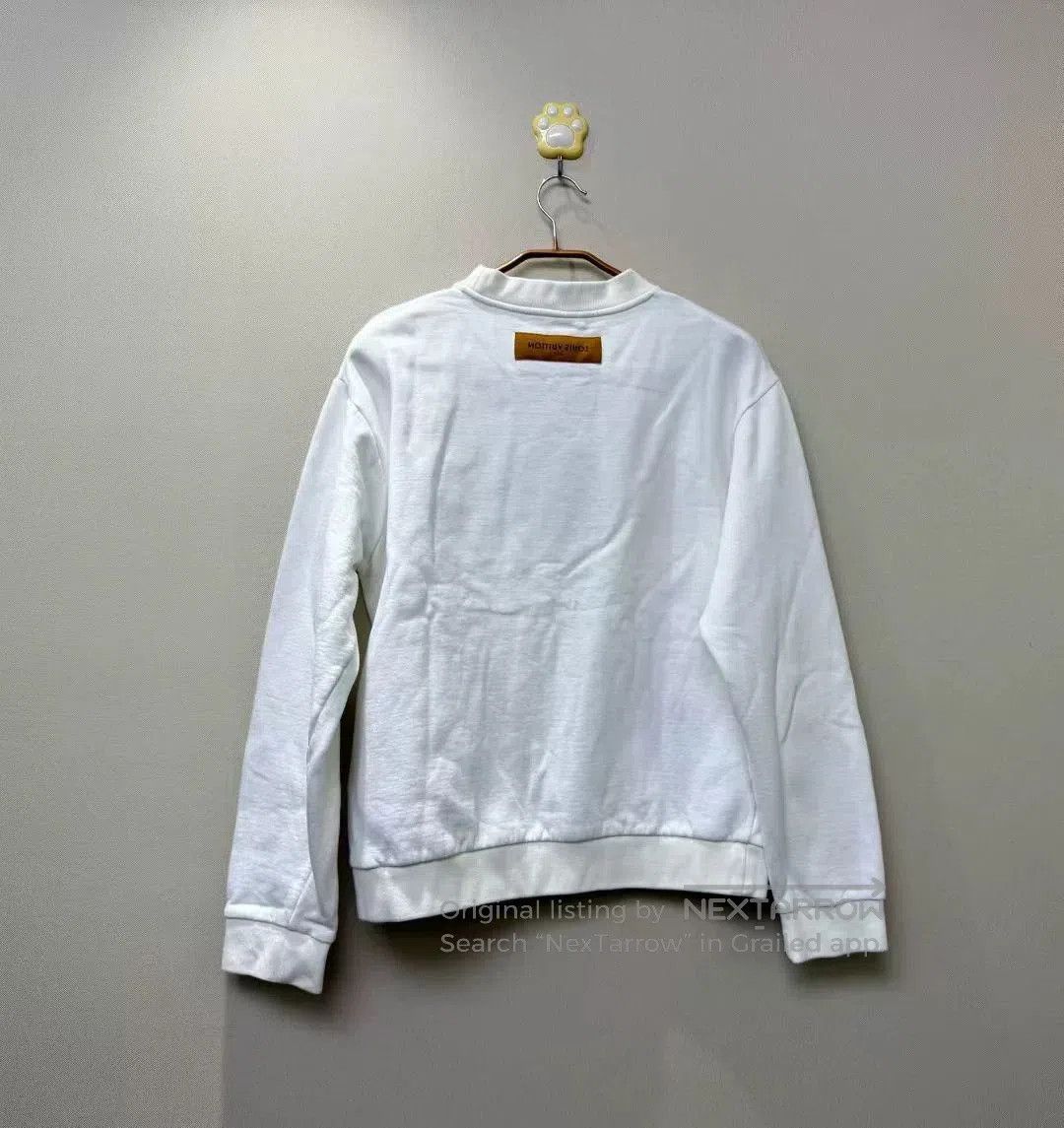 Louis Vuitton white louis vuitton embroidered logo sweatshirt. Size US M / EU 48-50 / 2 - 4 Thumbnail