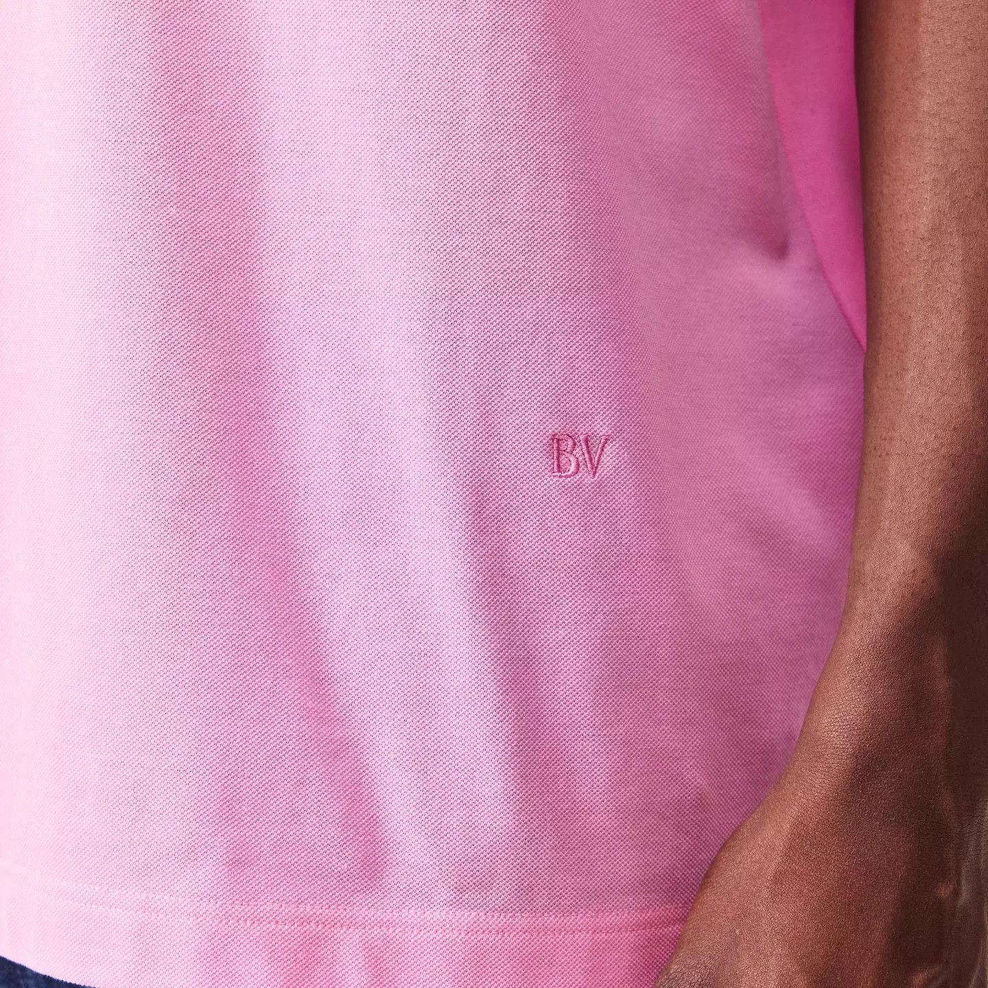 Bottega Veneta o1g2r1mq0426 Logo Short Sleeve Polo Shirt in Pink Size US S / EU 44-46 / 1 - 5 Thumbnail