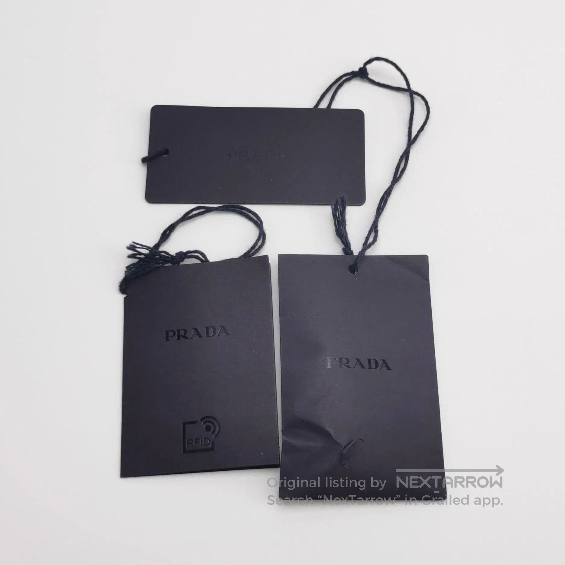 Prada Prada Wool Blend Triangle Logo Trousers . Size 37" - 4 Thumbnail