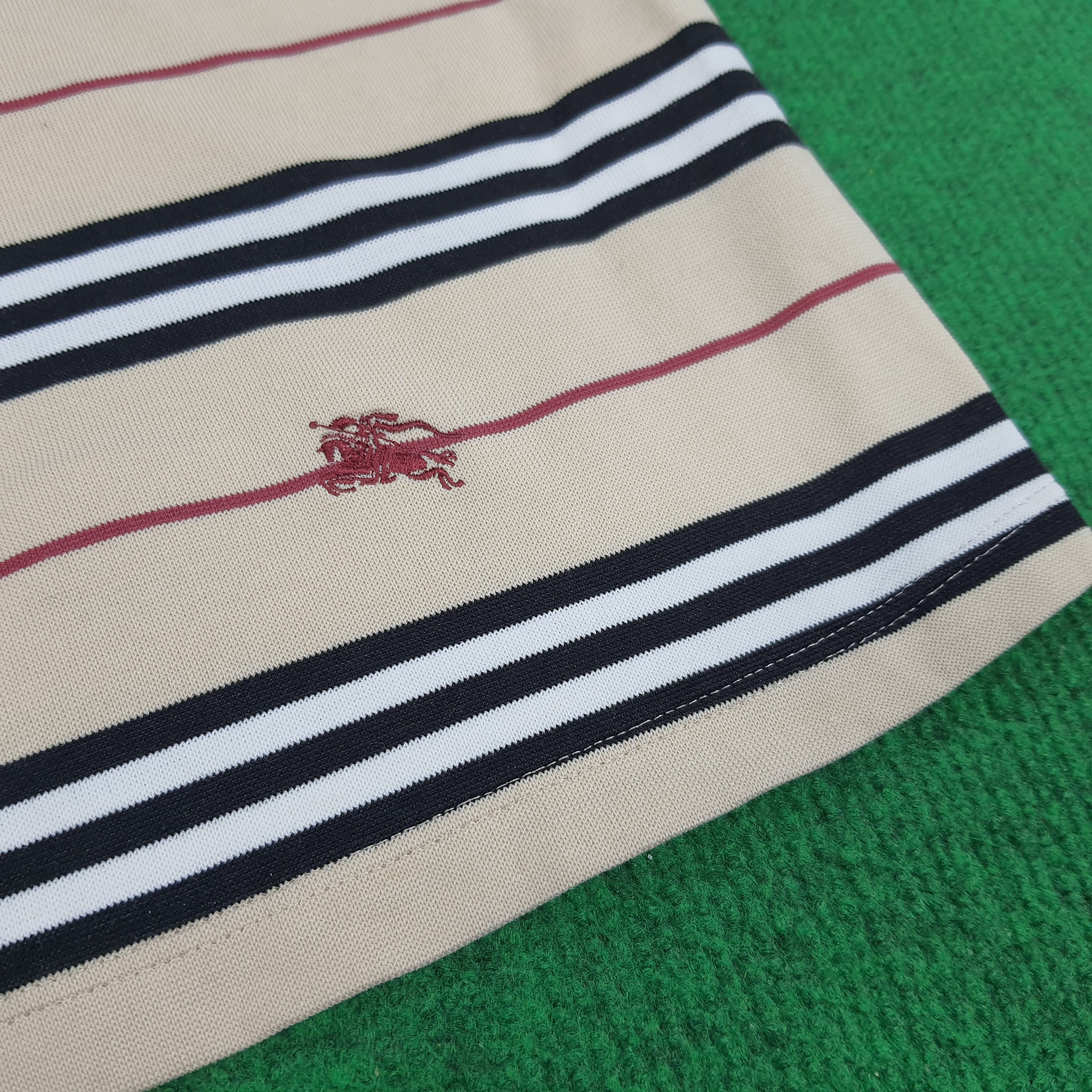 Burberry × Vintage Vintage Burberry London Striped Tshirt Size M / US 6-8 / IT 42-44 - 6 Thumbnail
