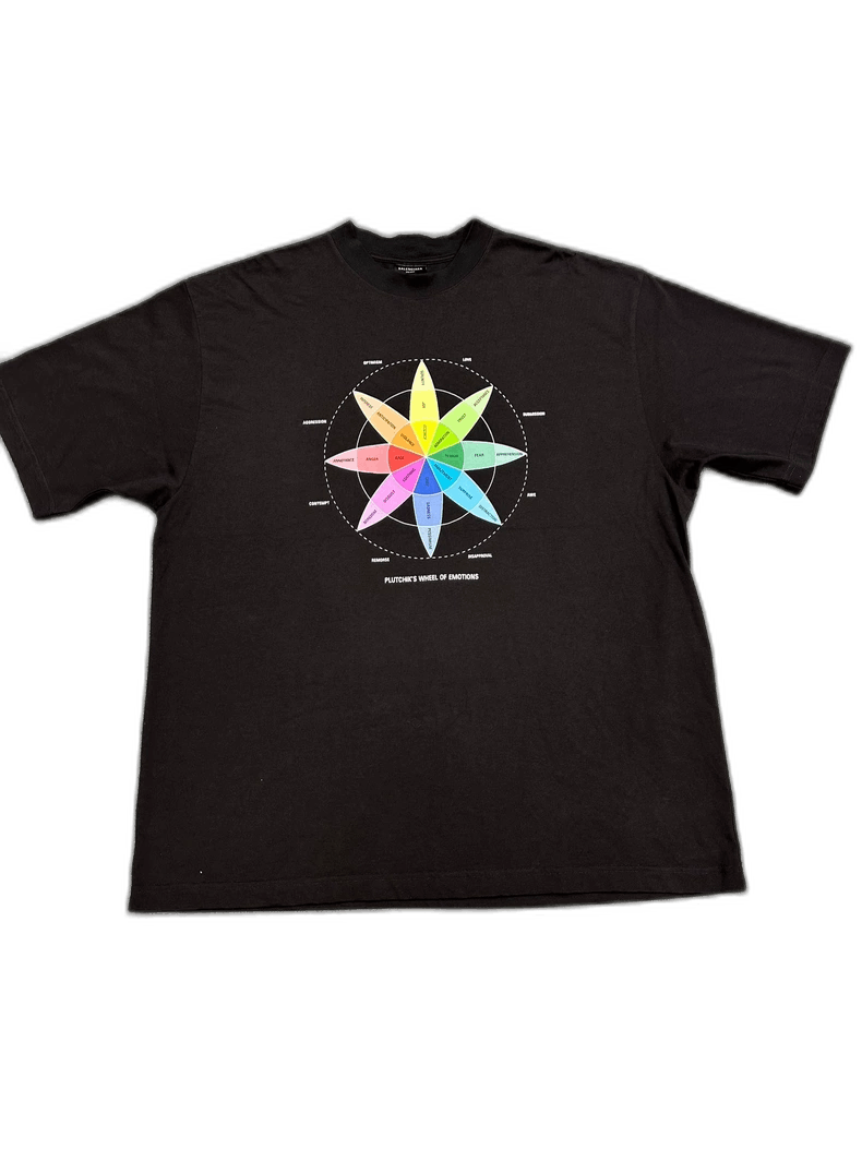 Balenciaga Balenciaga Rainbow Compass Short Sleeve Tee Size US XL / EU 56 / 4 - 1 Thumbnail