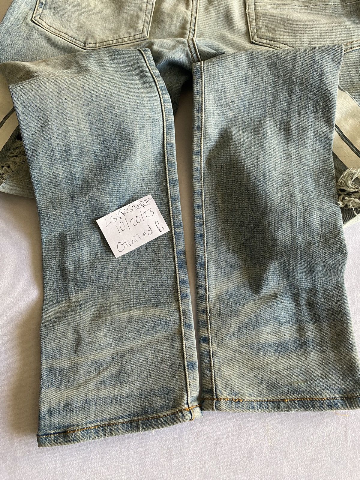 Amiri AMIRI Track Jean LT Indigo 32 OG - Gently Used* Size US 32 / EU 48 - 3 Thumbnail