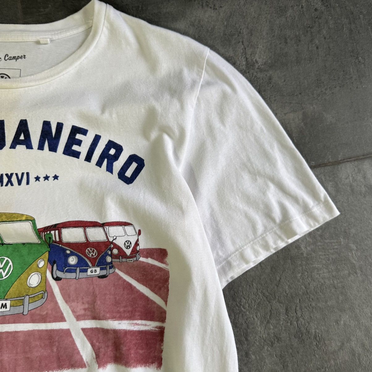 Japanese Brand × Vintage Vintage Rio De Janeiro T-shirts Volkswagen Tee Car Y2K 00s Size US L / EU 52-54 / 3 - 5 Thumbnail
