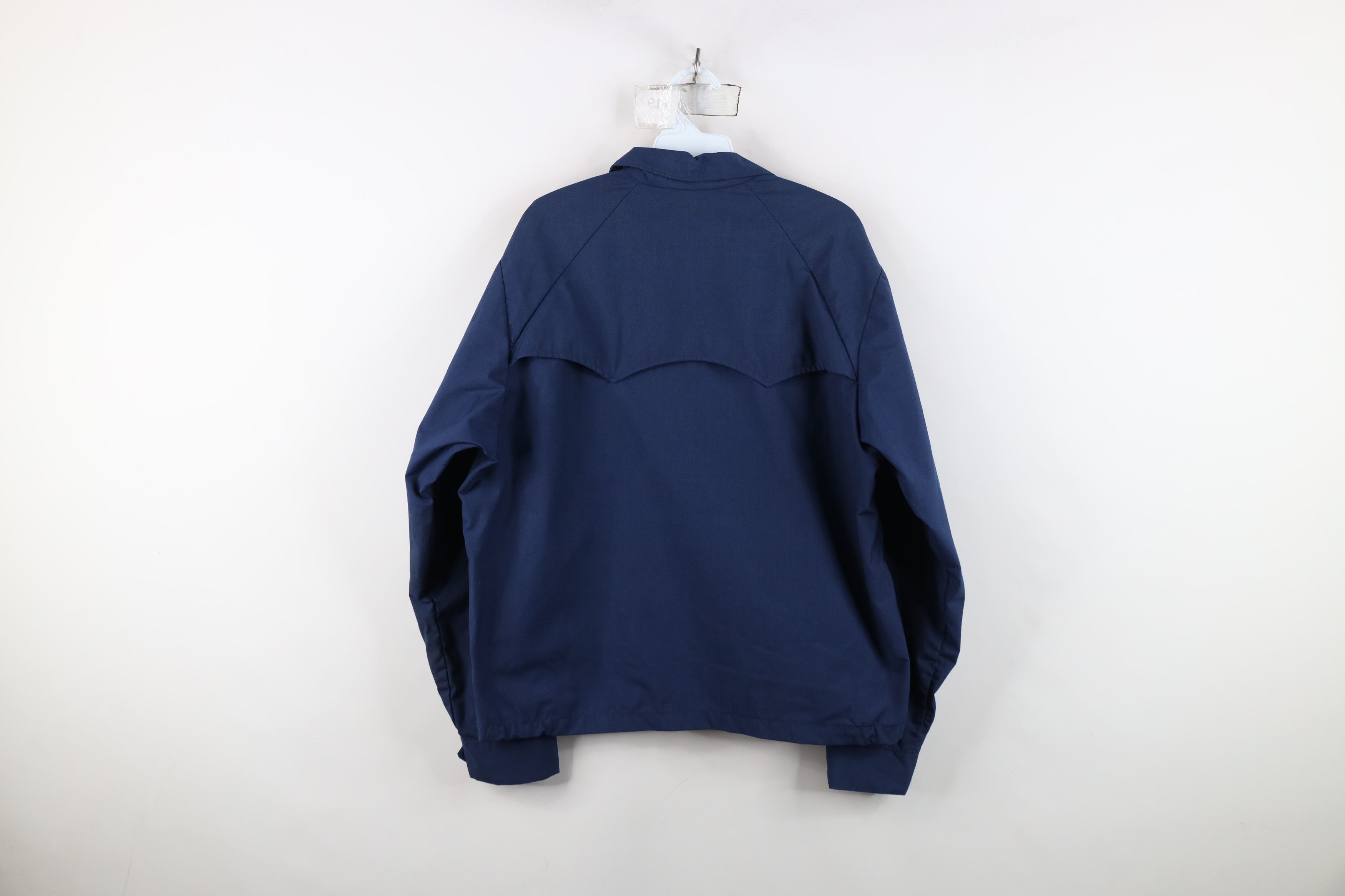 Vintage Vintage 60s Streetwear Racer Bomber Jacket Navy Blue USA Size US XXL / EU 58 / 5 - 12 Thumbnail