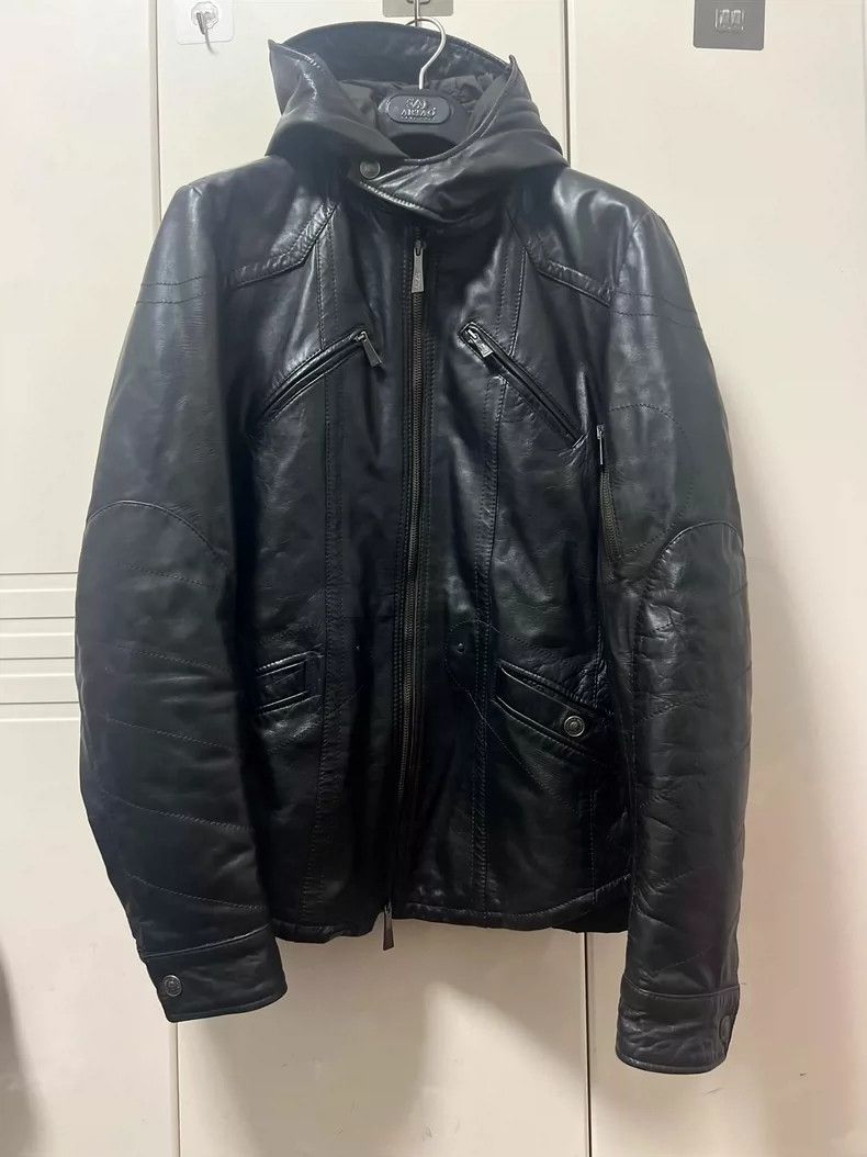 Versace Versace Genuine padded all-genuine cowhide leather jacket Size US S / EU 44-46 / 1 - 1 Thumbnail