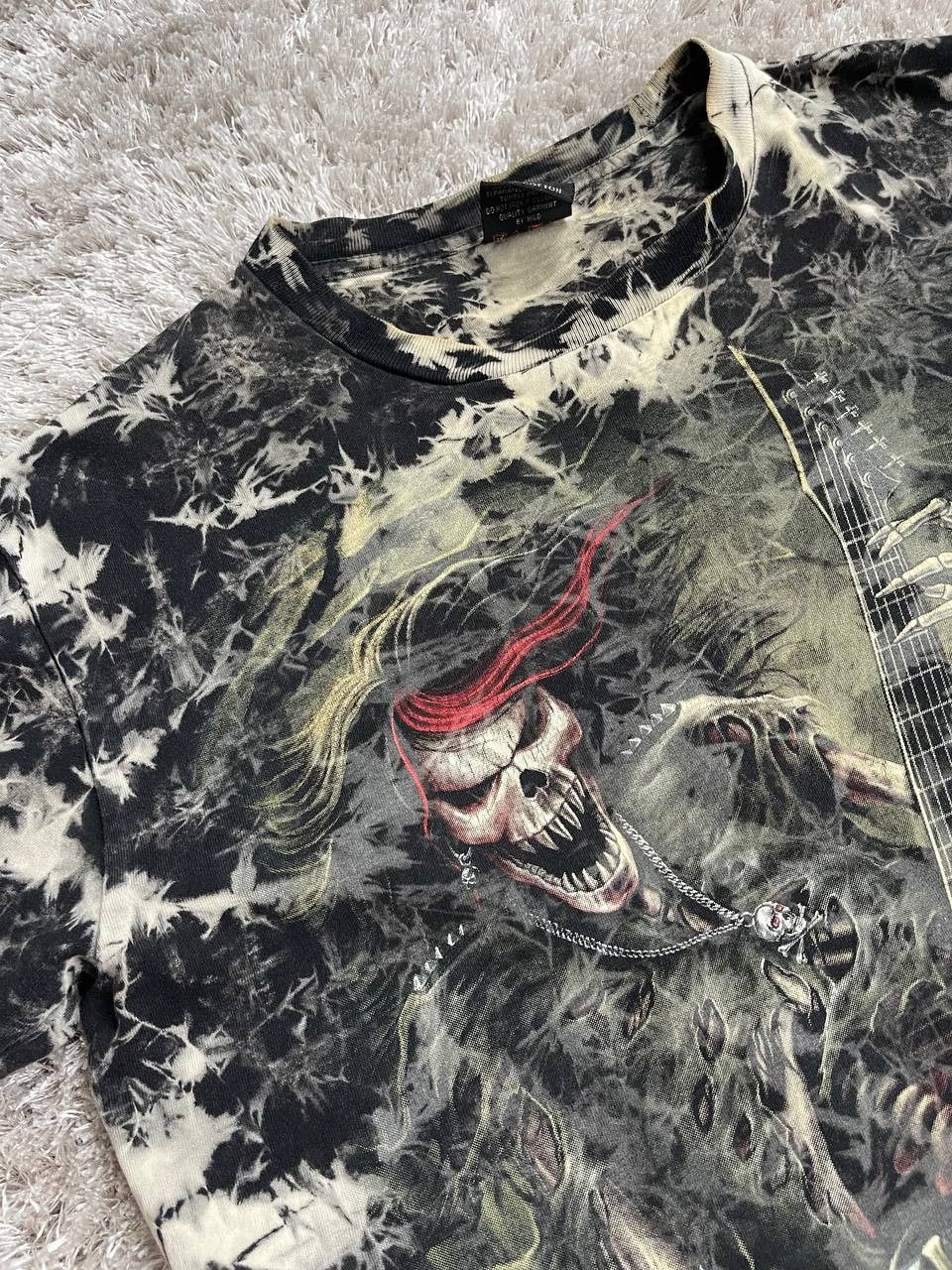 Affliction × Vintage vintage overprint rare wild skulls big logo Size US M / EU 48-50 / 2 - 7 Thumbnail