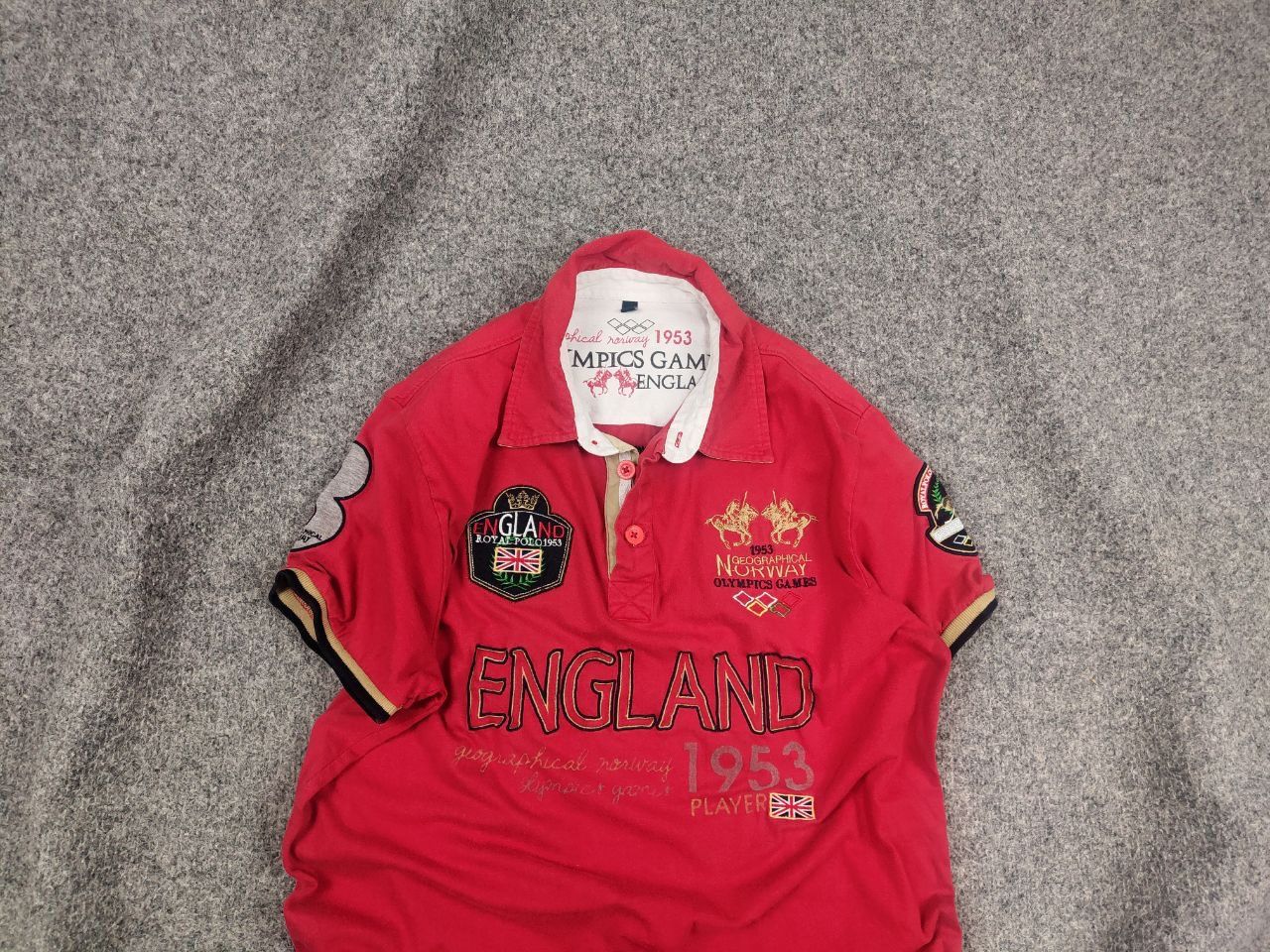 Polo Ralph Lauren Vintage 90's geographical norway polo shirt Ralph lauren Size US L / EU 52-54 / 3 - 2 Thumbnail