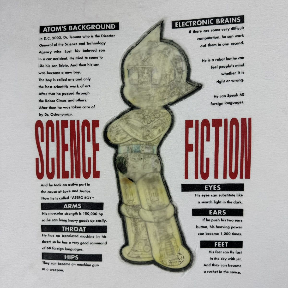 Japanese Brand Vintage Anime Japan Astro Boy 3D Hologram T-shirt Size US L / EU 52-54 / 3 - 6 Thumbnail