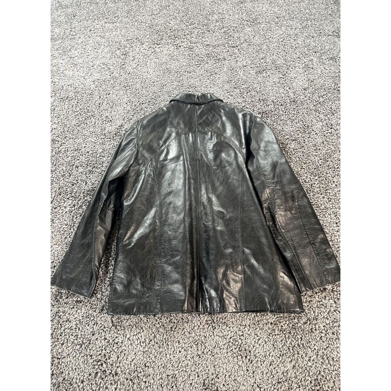 Wilson VINTAGE Wilson’s Leather Jacket Womens L Large Black Thinsulate Full Zip Lined Womens Jacket Size L / US 10 / IT 46 - 6 Thumbnail