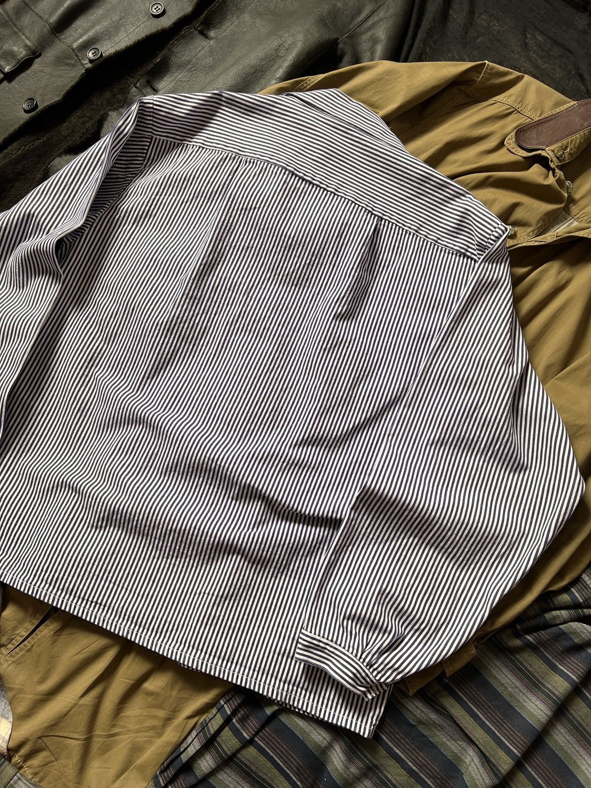 Le Laboureur Vintage Striped Workwear Chore Jacket Vetra Antique Robe Size US XL / EU 56 / 4 - 9 Thumbnail