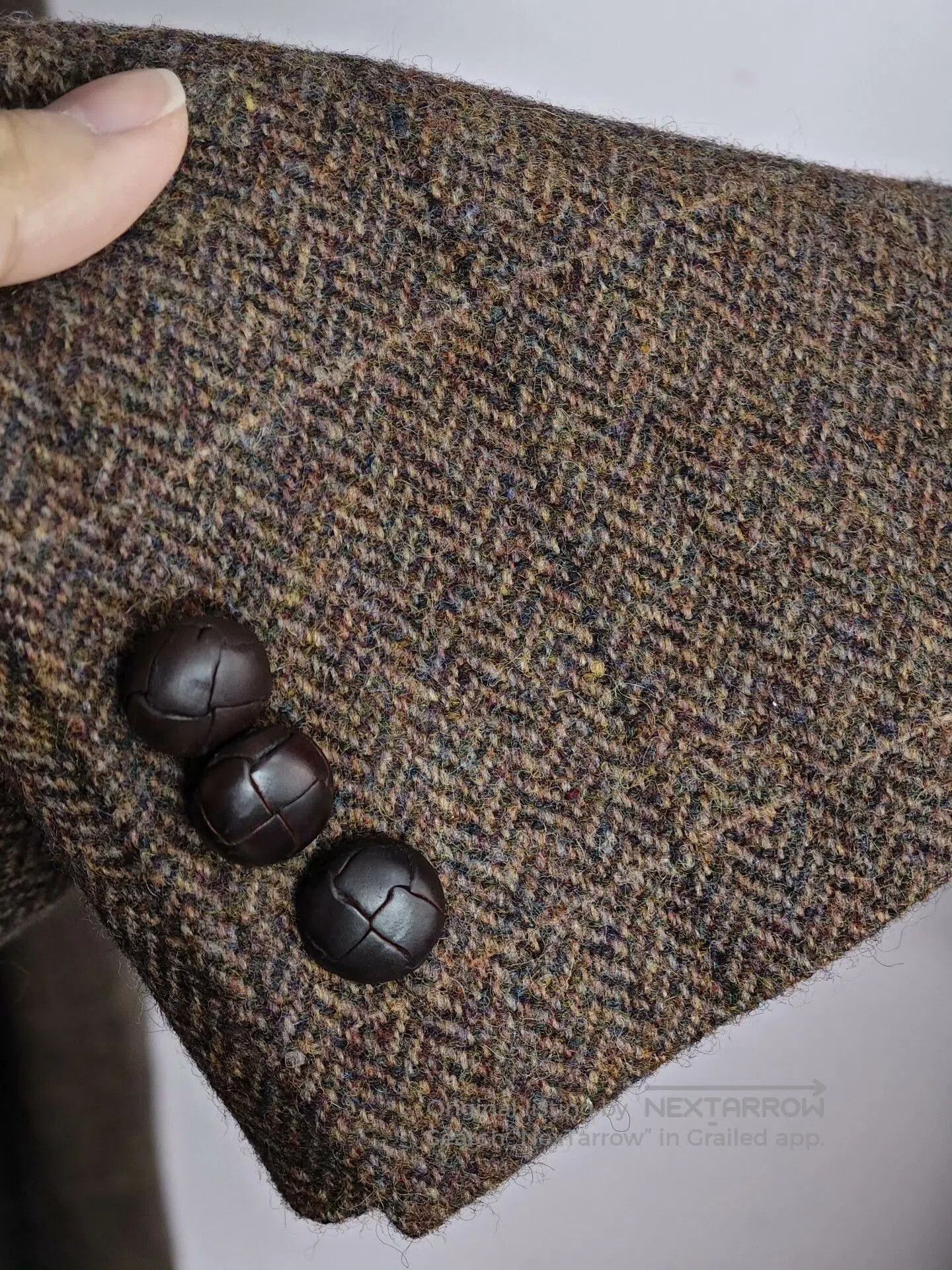 Brooks Brothers Brown Houndstooth Wool Half-Lined Blazer. Size US M / EU 48-50 / 2 - 4 Thumbnail