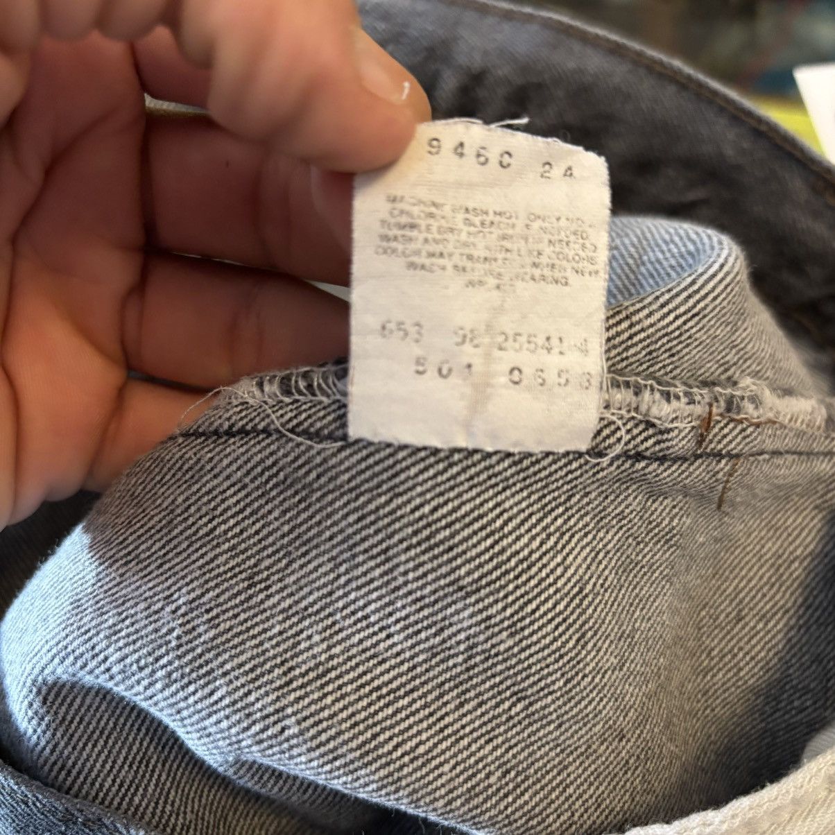 Levi's × Vintage Vintage 1990s Levi’s 501xx Black Faded Denim Pants USA Made Size US 34 / EU 50 - 6 Thumbnail