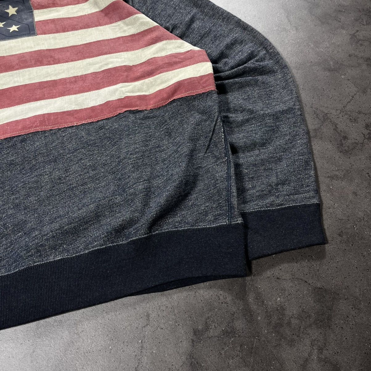 Polo Ralph Lauren Polo Ralph Lauren Vintage Big Logo Flag USA Zip Hoodie Hype Size US XL / EU 56 / 4 - 6 Thumbnail