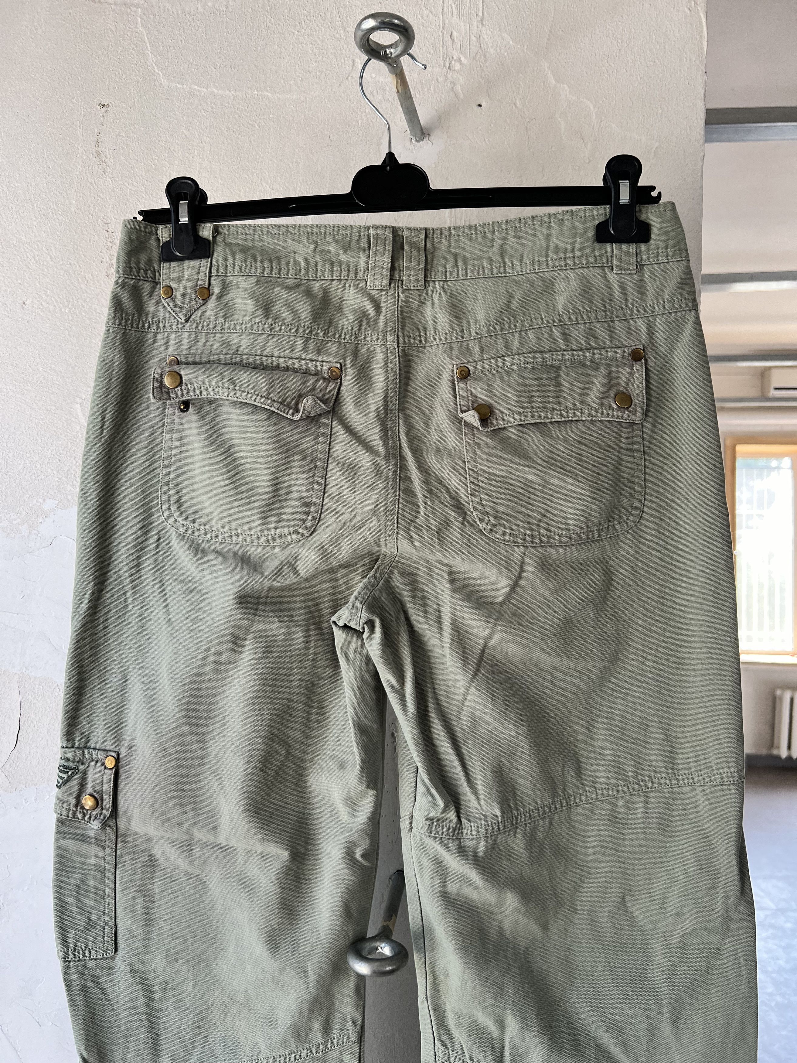 Other Embroidery Star Vintage Canvas Pants Retro 1990s Size 32" / US 10 / IT 46 - 4 Thumbnail