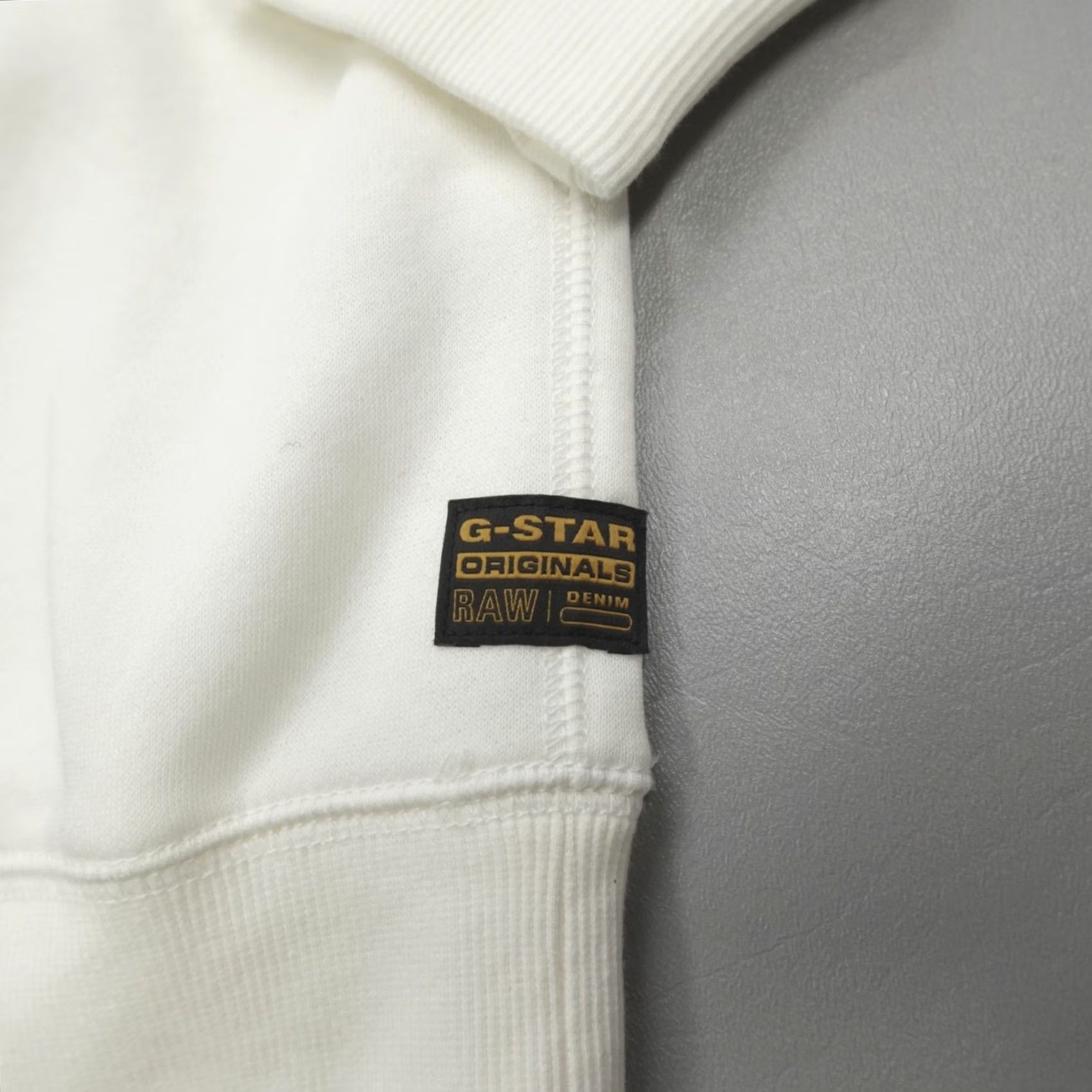 G-Star G-Star Raw Premium Core Crewneck Sweatshirt Milk Women's Size S Beige Crew Neck Long Sleeve Pullover Logo Graphic Print All Seasons Regular Fit Size S / US 4 / IT 40 - 3 Thumbnail