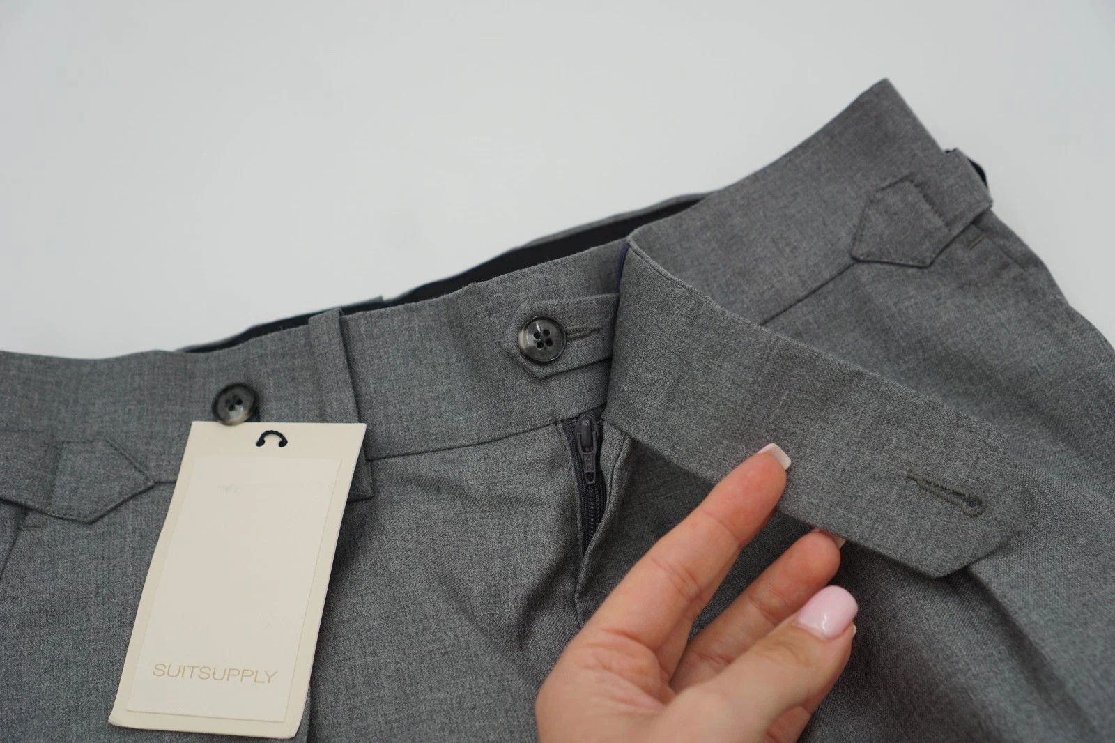 Suitsupply Men Suitsupply Pants Brescia Grey Wool Size UK/US34 Size 34R - 3 Thumbnail