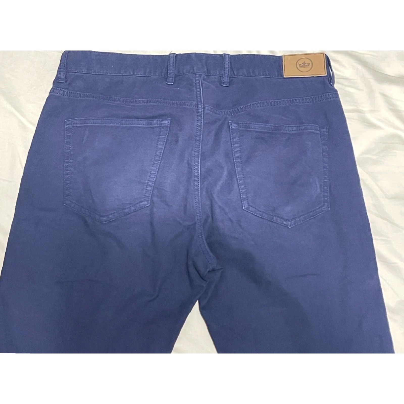Peter Millar Peter Millar Pants Mens 34x31 Navy Crown Vintage 5-Pocket Canvas Pants Blue 5-Pocket Stretch Classic Preppy Business Casual Mens Size US 34 / EU 50 - 6 Thumbnail