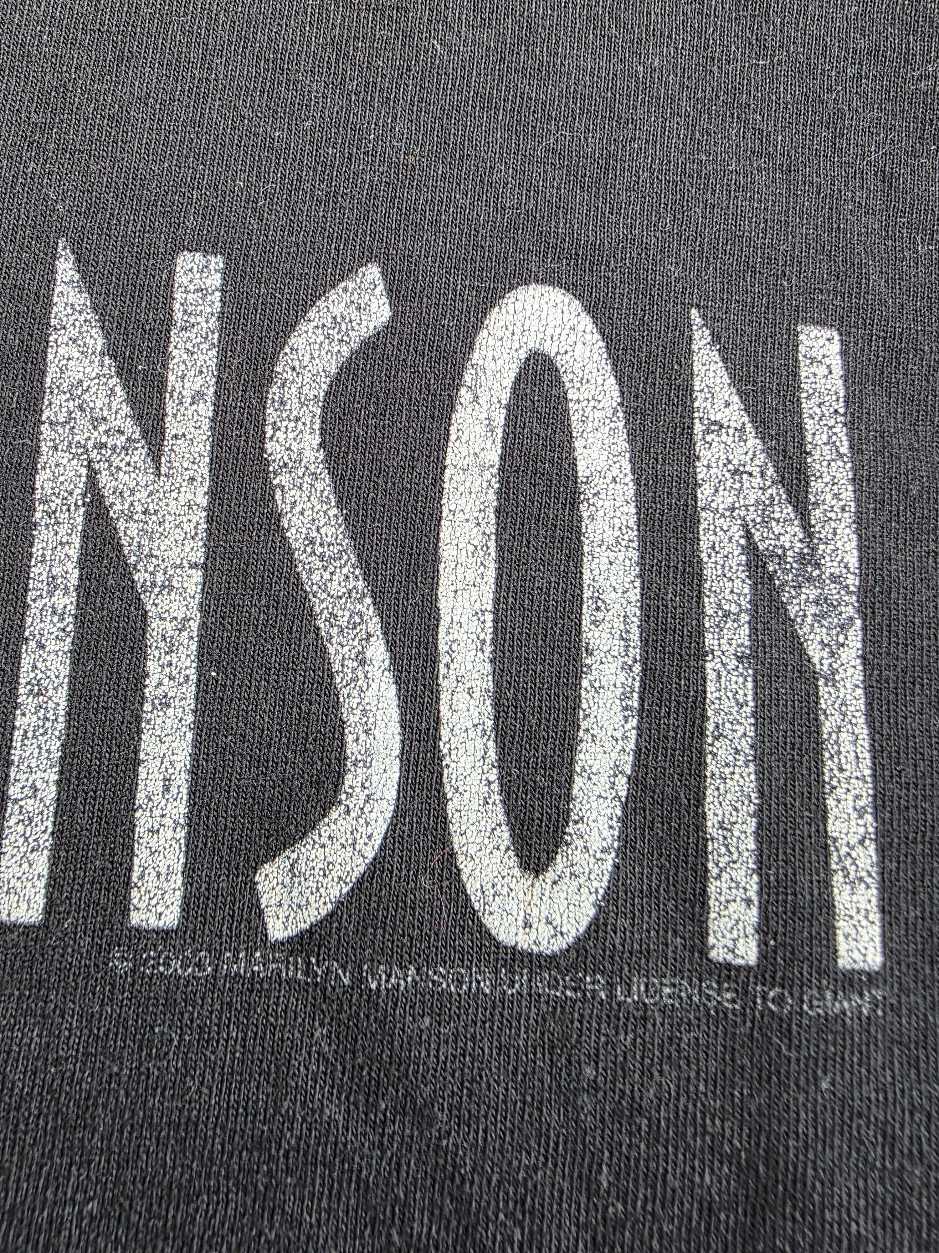 Band Tees × Marilyn Manson × Vintage 2003 Marilyn Manson XL 22.5" 28.5" Size US XL / EU 56 / 4 - 3 Thumbnail