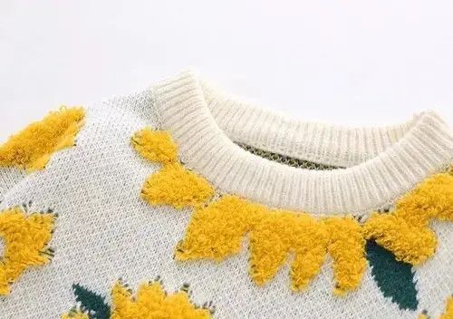 Other Winter Sunflower Oversize Thick Knitted Sweater Size US XL / EU 56 / 4 - 3 Thumbnail