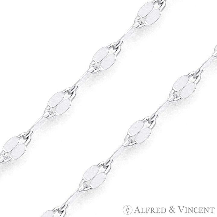 Other 2.2mm D-Cut Coffee Chain Necklace in .925 Sterling Silver Size ONE SIZE - 2 Thumbnail