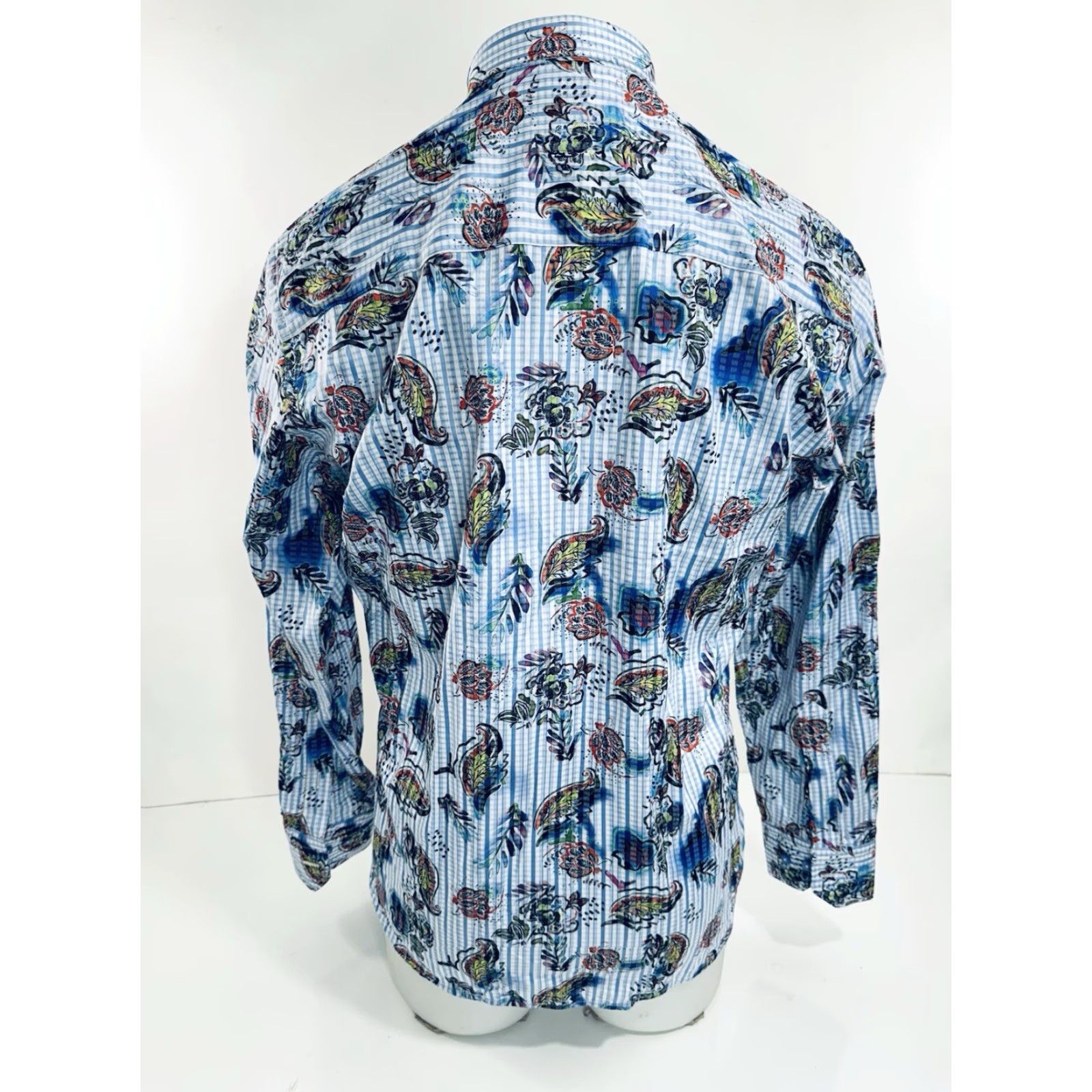 Luchiano Visconti VISCONTI BLACK - NEW w TAG - PAISLEY Mens M Shirt Size US M / EU 48-50 / 2 - 2 Thumbnail
