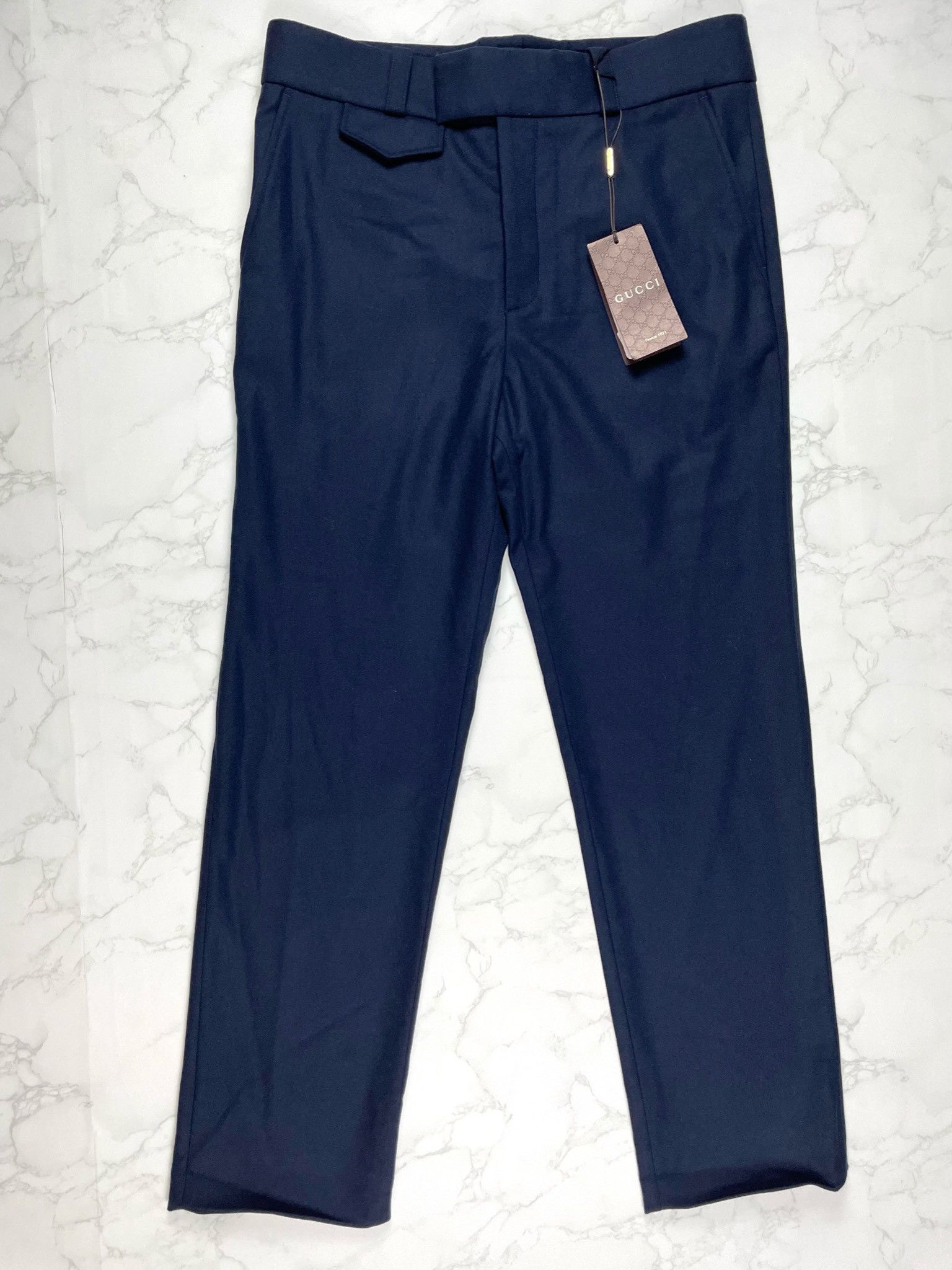Gucci 🔥75% OFF🔥 [SALE] Gucci Navy Wool Casual Pants Size US 32 / EU 48 - 6 Thumbnail