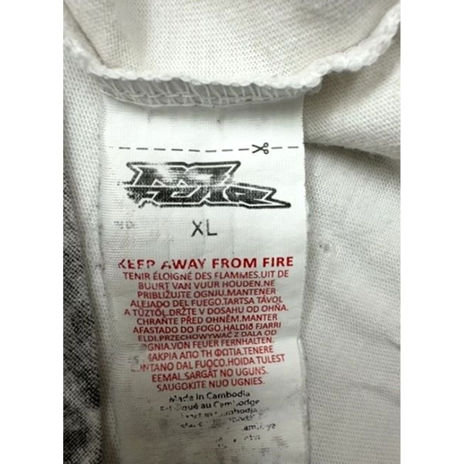 No Fear No Fear Mens XL White Motocross Cotton T-Shirt Size US XL / EU 56 / 4 - 4 Thumbnail