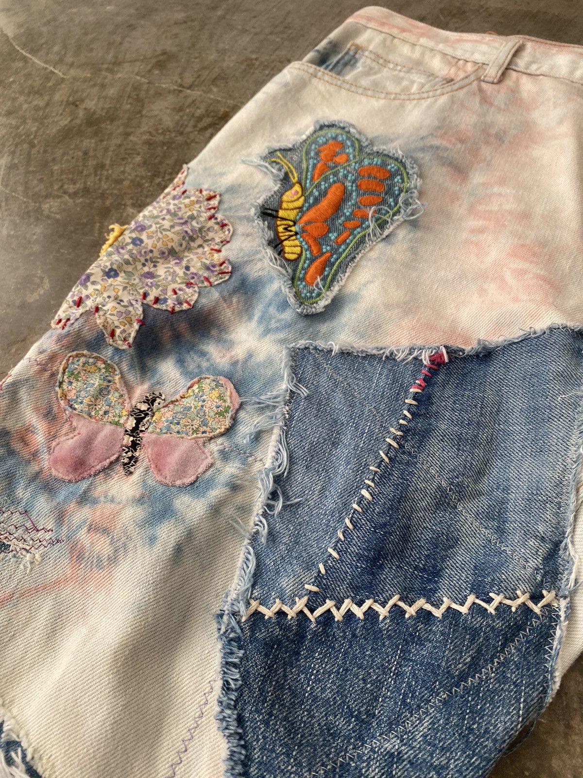 Kapital Kapital Kountry Crazy Papillon Flare Denim Chrome Hearts Size US 36 / EU 52 - 6 Thumbnail