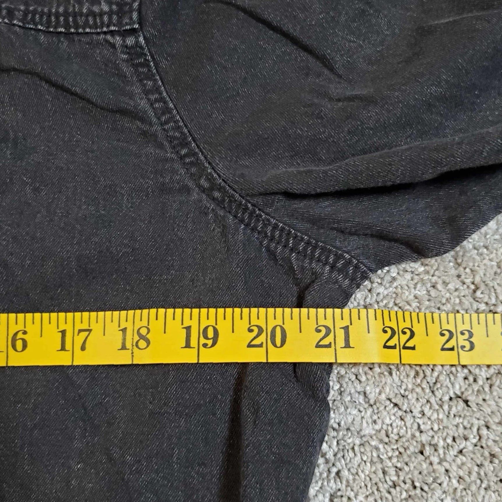 Denime Lonestar Jacket Womens XL Black Denim Trucker Western Casual Cowgirl Farm Size M / US 6-8 / IT 42-44 - 5 Thumbnail