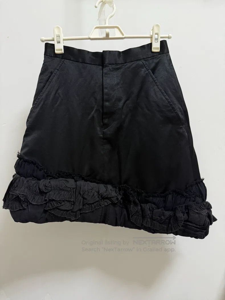Comme des Garcons Comme des Garcons size XS Black silk irregular ruffled ski Size 22" - 1 Thumbnail