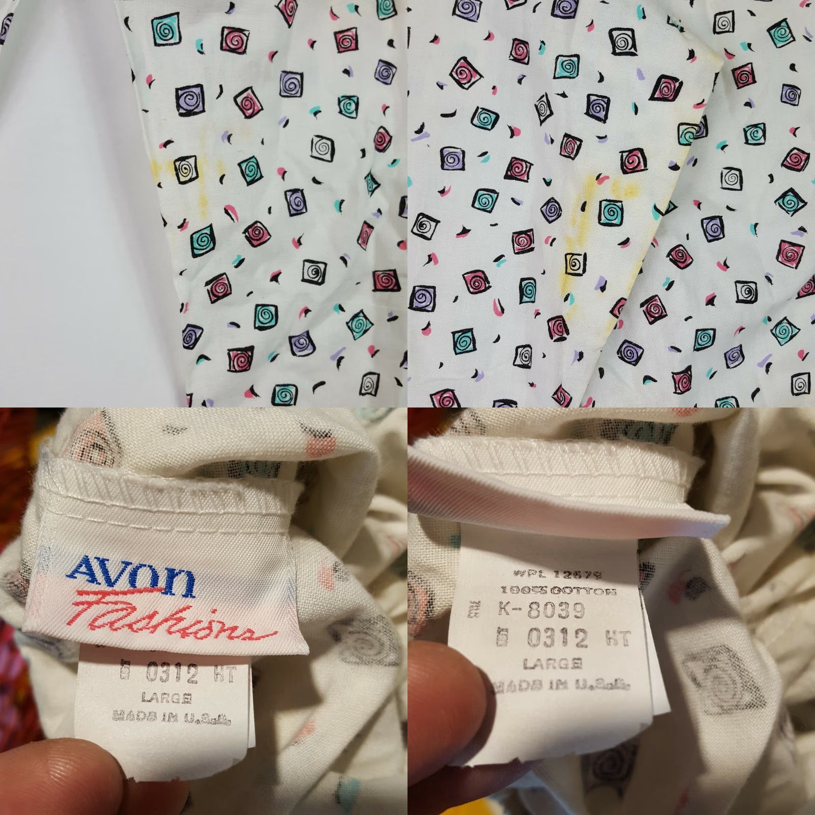 Vintage VINTAGE Avon AOP Art Women's L Stretch Lounger Lounge Tapered Retro Pants Size 36" / US 14 / IT 50 - 8 Thumbnail