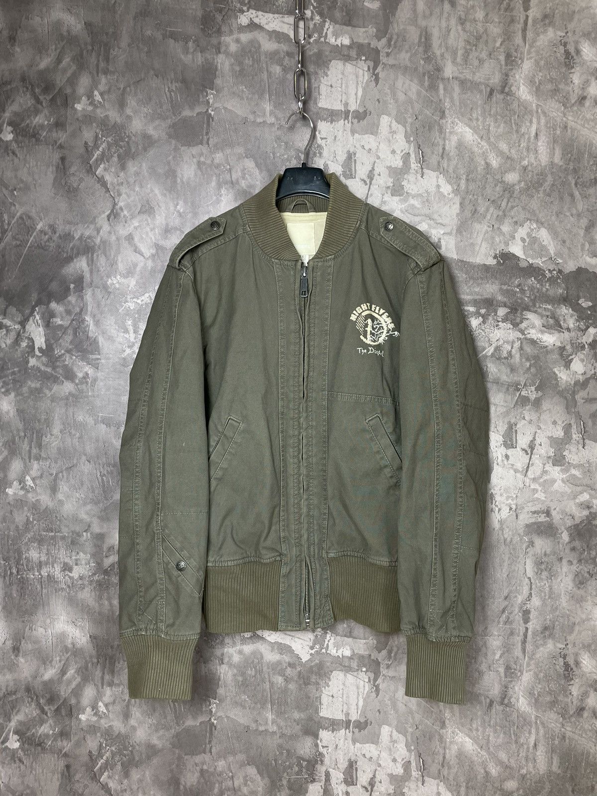 Diesel × Japanese Brand × Vintage Y2K Diesel Jacket Bomber Military Style Y2K Designer Italy Size US S / EU 44-46 / 1 - 1 Thumbnail