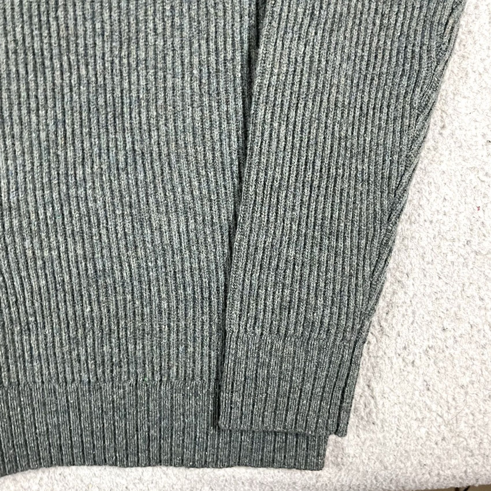 Schott Schott NYC Mens Wool Ribbed Knit Sweater Pullover Crew Neck S Green Winter Fall Classic Army Outdoor Preppy Size US S / EU 44-46 / 1 - 7 Thumbnail