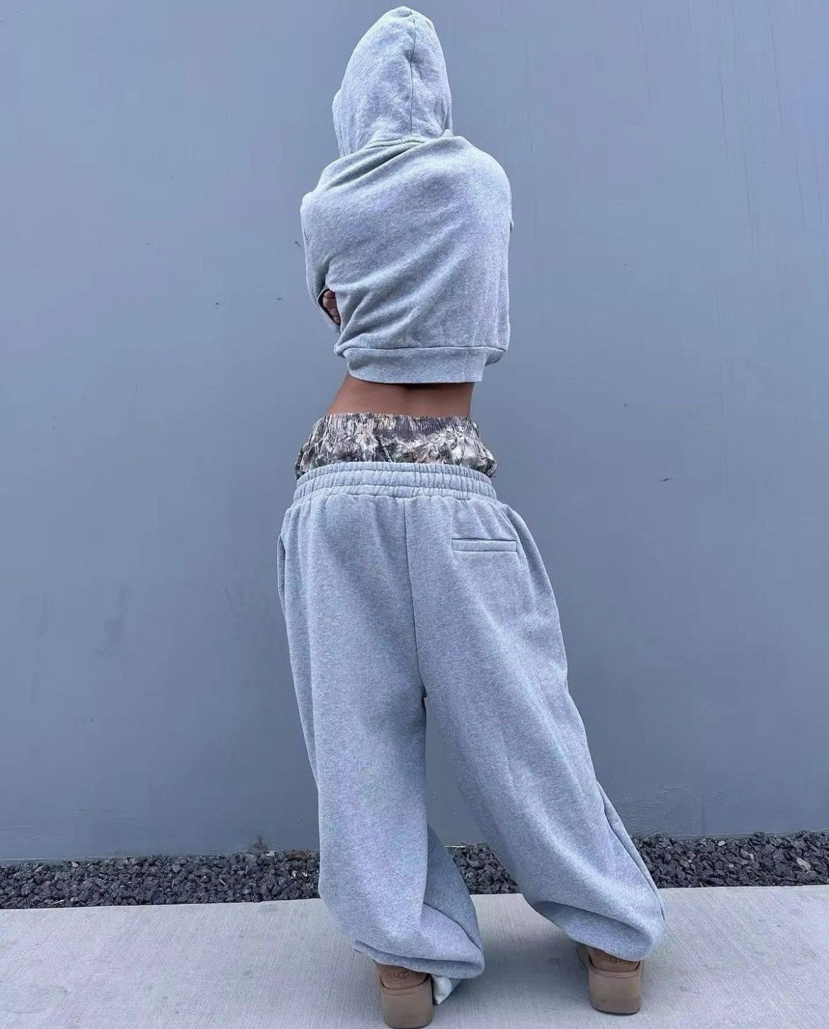 Japanese Brand Double Waist Camouflage Boxer Baggy Sweatpants Size US 31 - 6 Thumbnail