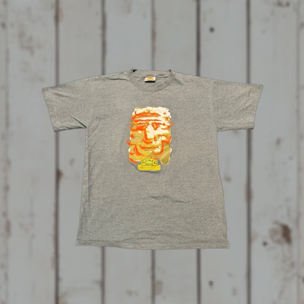 Camel VINTAGE 90's Camel Trophy Adventure Wear Mundo Maya Graphic T-shirt Land Rover Unisex Adults L Green Mens Boys Girls Size US L / EU 52-54 / 3 - 1 Thumbnail
