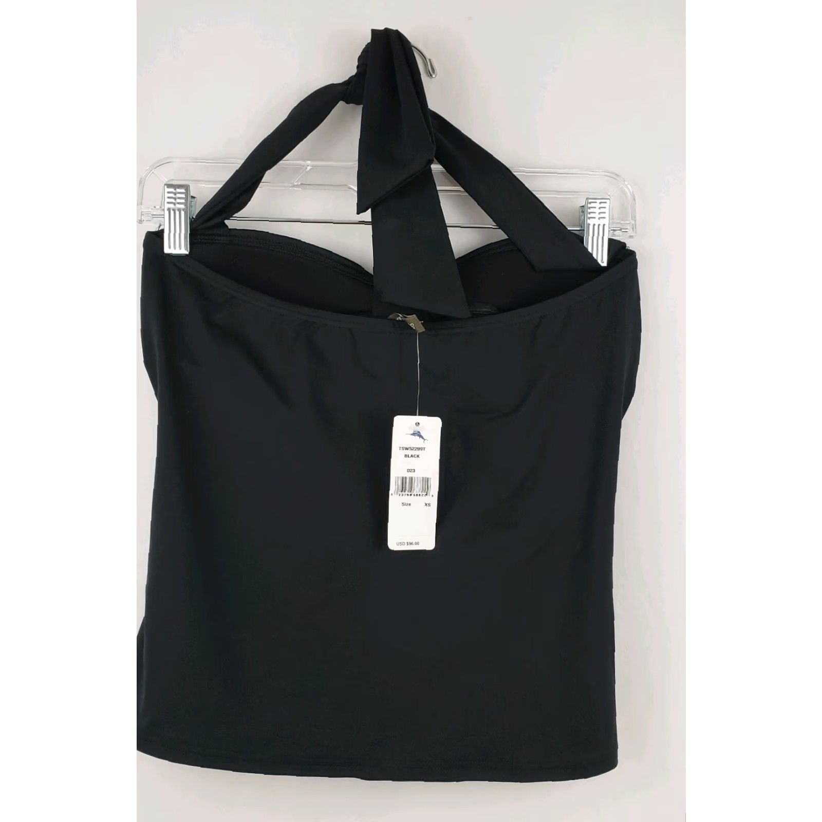 Tommy Bahama VINTAGE Tommy Bahama Swim Top Womens XS Black Halter Tankini Padded Size XS / US 0-2 / IT 36-38 - 4 Thumbnail