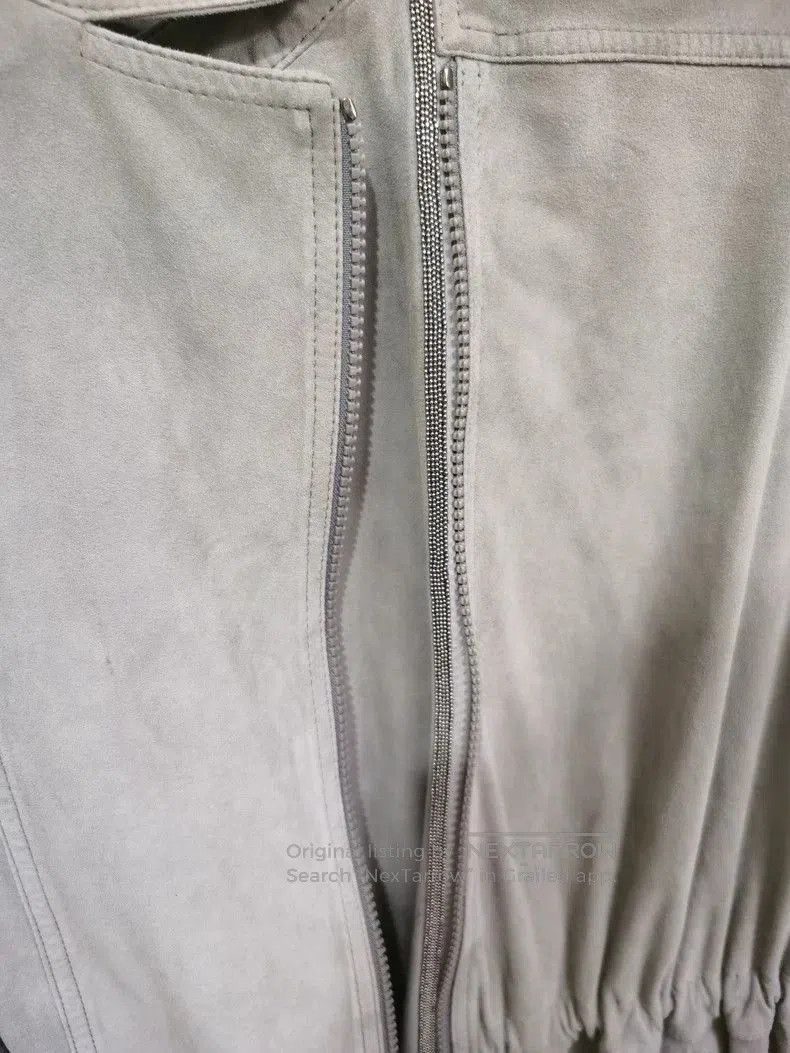 Brunello Cucinelli Brunello Cucinelli Shearling Collar Jacket. Size US S / EU 44-46 / 1 - 3 Thumbnail