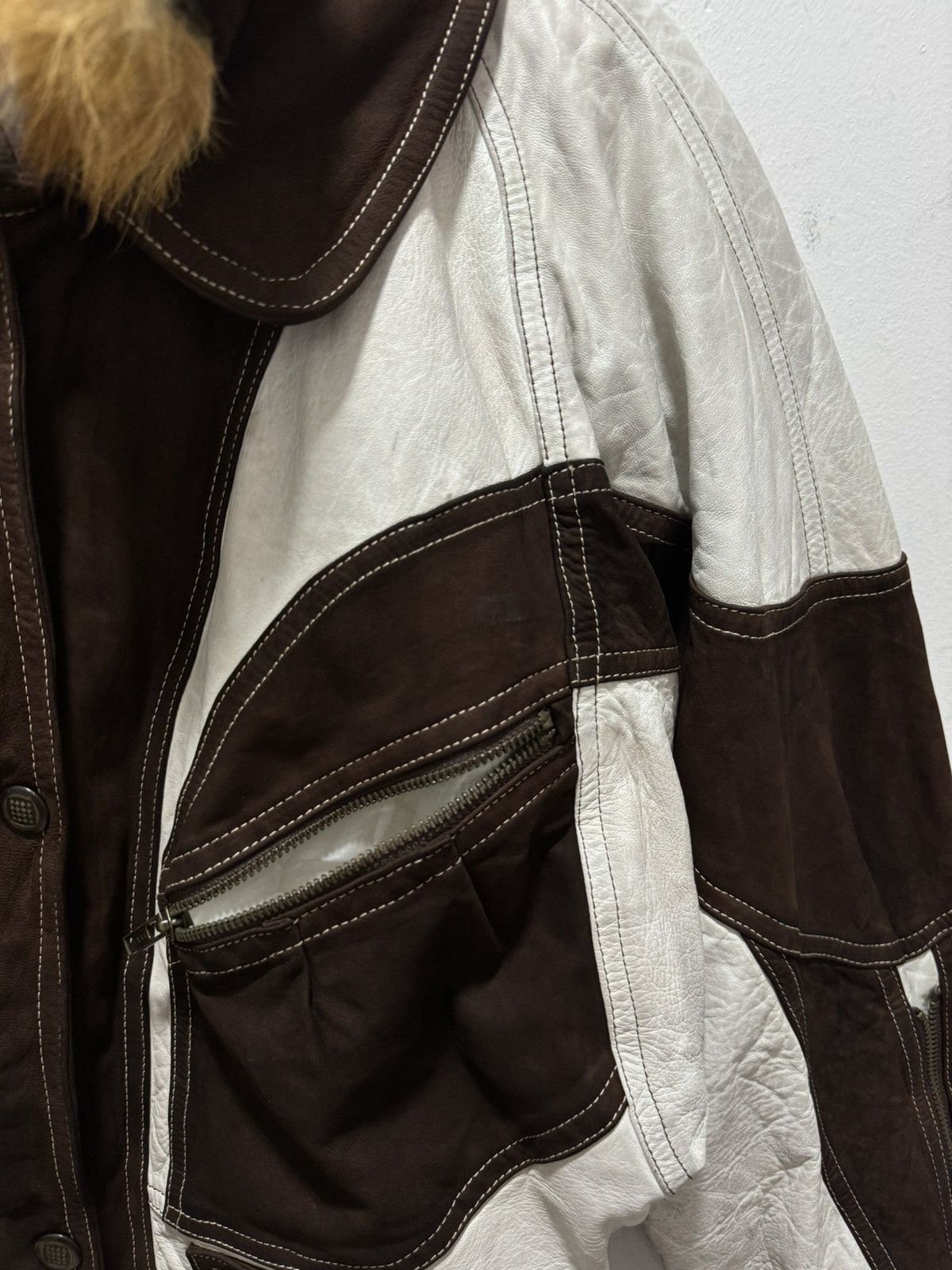 Japanese Brand × Vintage JAPANESE RARE DESIGN LEATHER JACKET Size US S / EU 44-46 / 1 - 11 Thumbnail
